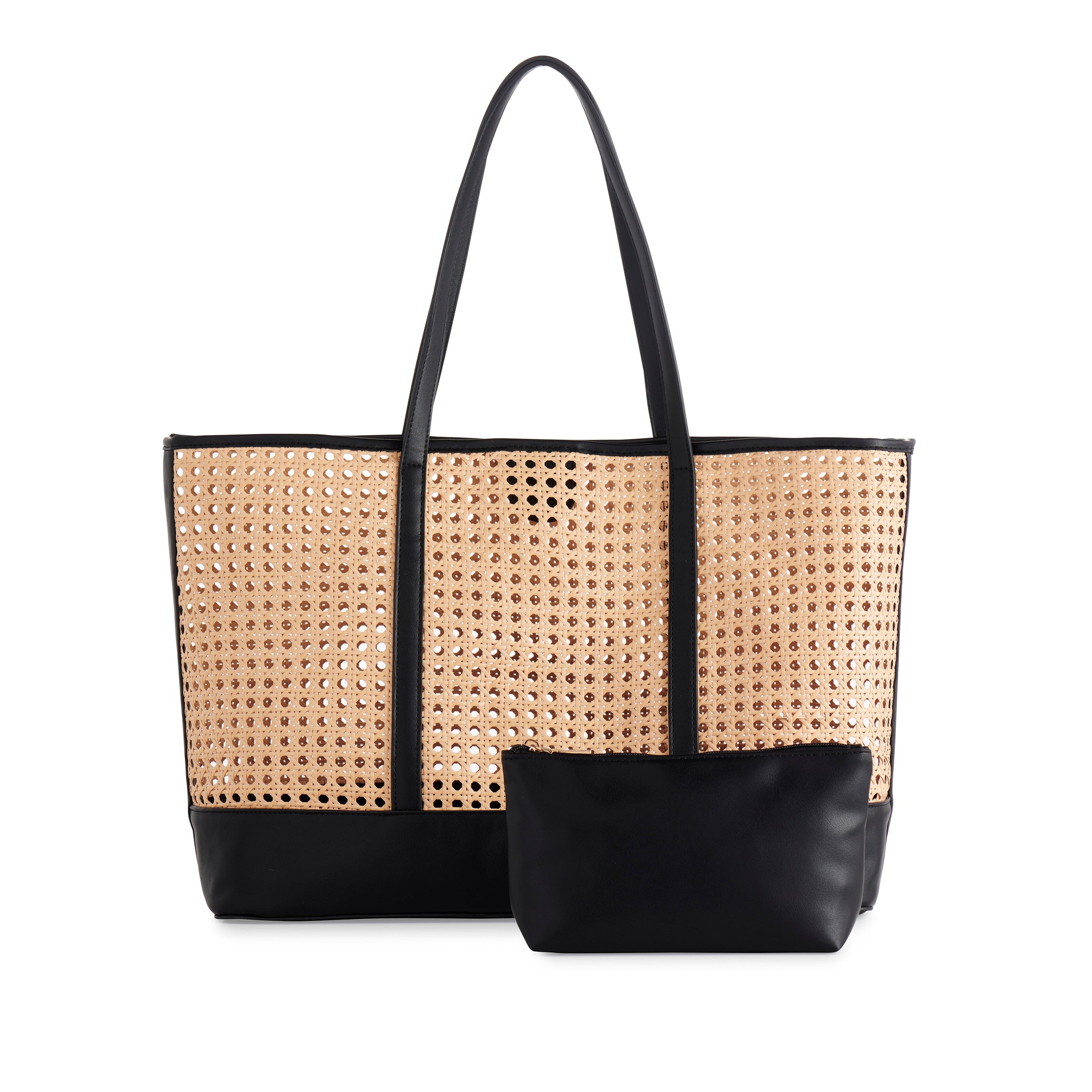 Soleil Tote in Black - Fairley Fancy