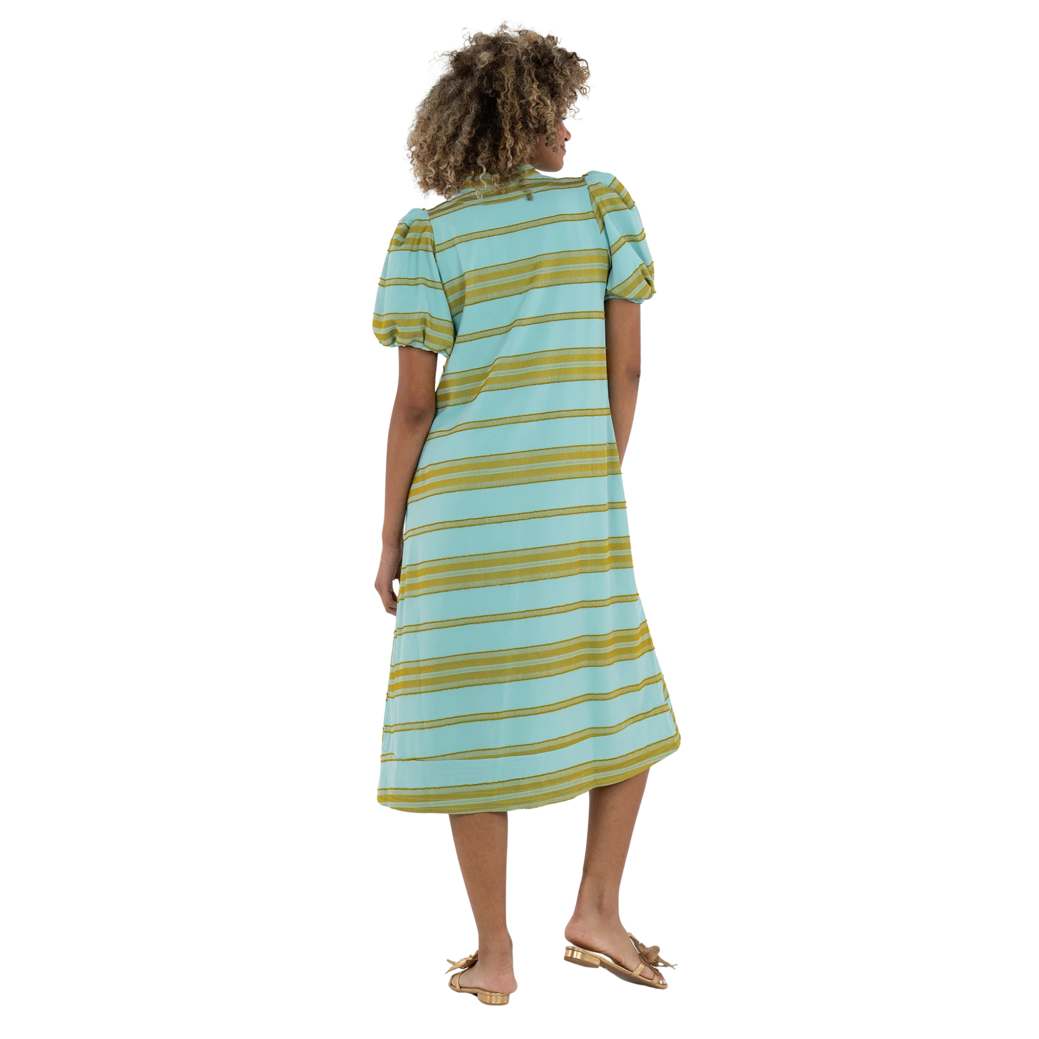 Hampton Dress in Fringe Stripe - Fairley Fancy