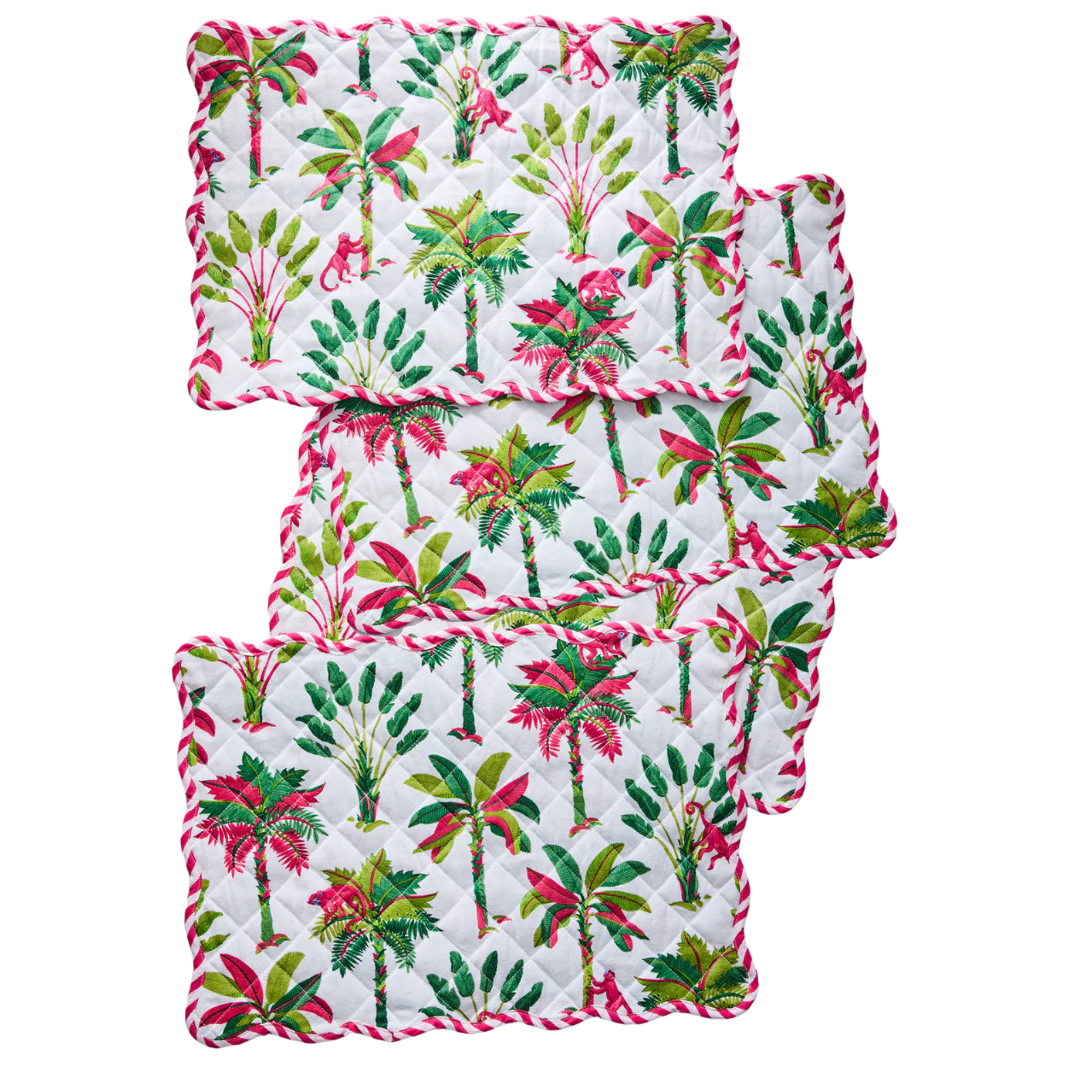 Placemats Set Of 4 in Royal Palms - Fairley Fancy