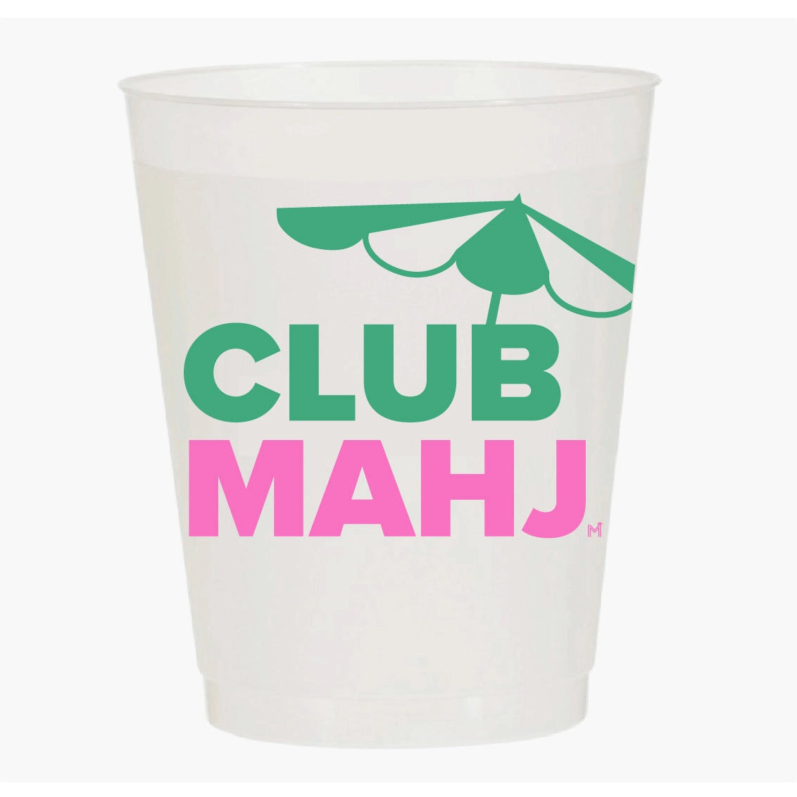 “Club Mahj” Mahjong Frost Flex Cups - Fairley Fancy