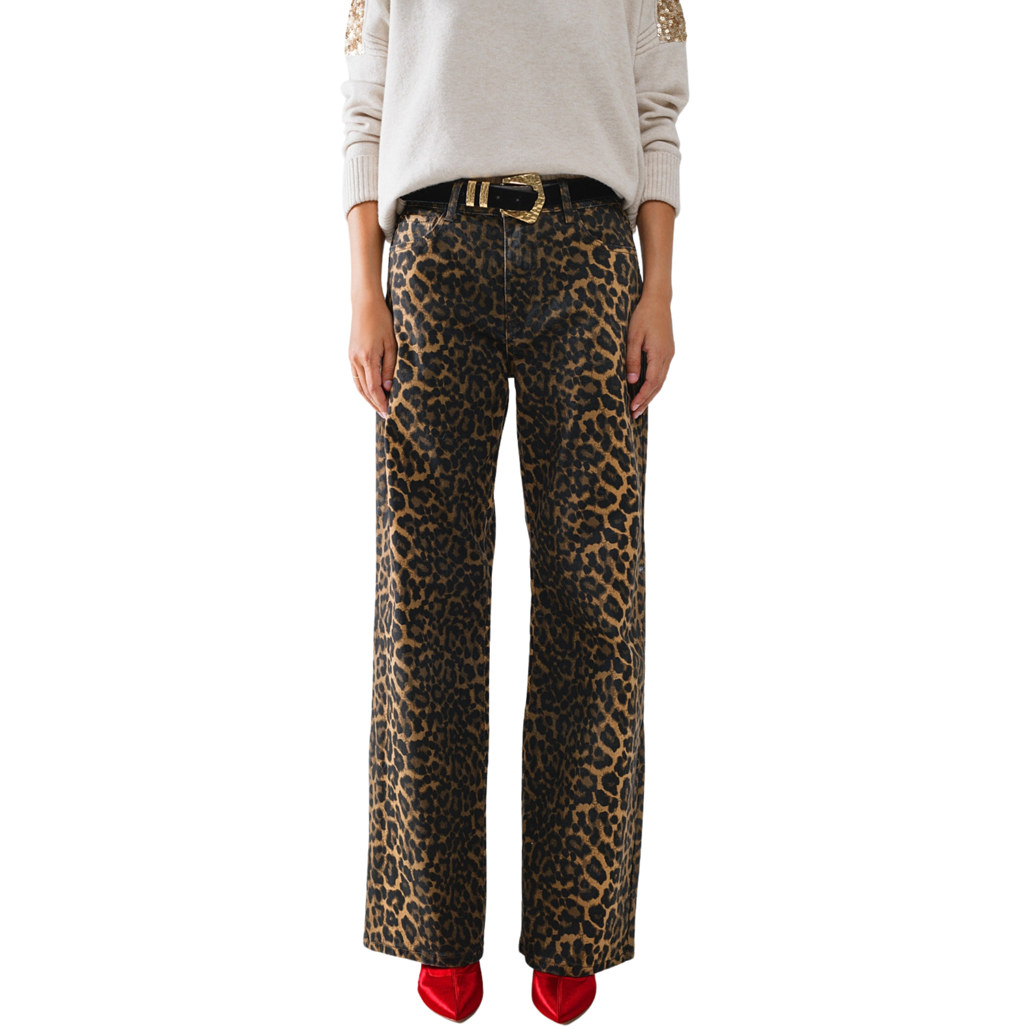 Leopard Print With Front and Back Ombré - Fairley Fancy