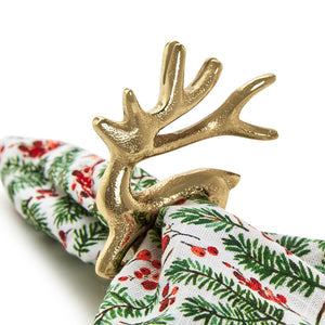 Oh Deer! 24pc Holiday Deer Place Card Holder Napkin Ring - Fairley Fancy