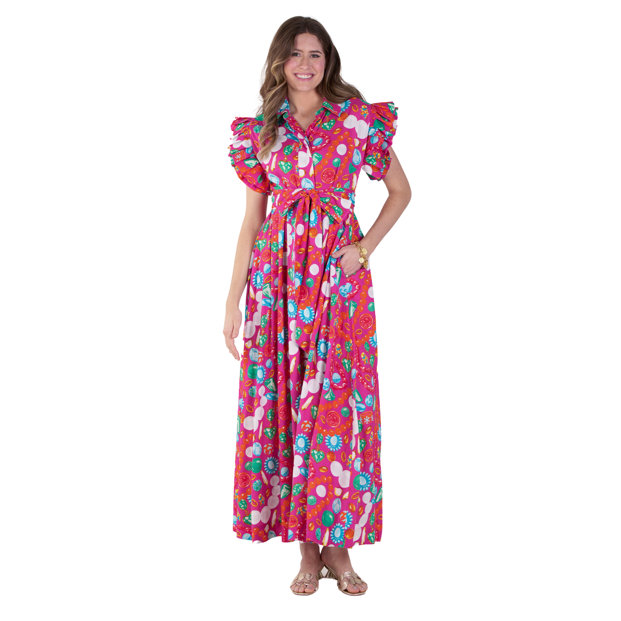 Anderson Maxi Dress in Jewelry Box-Fairley Fancy5