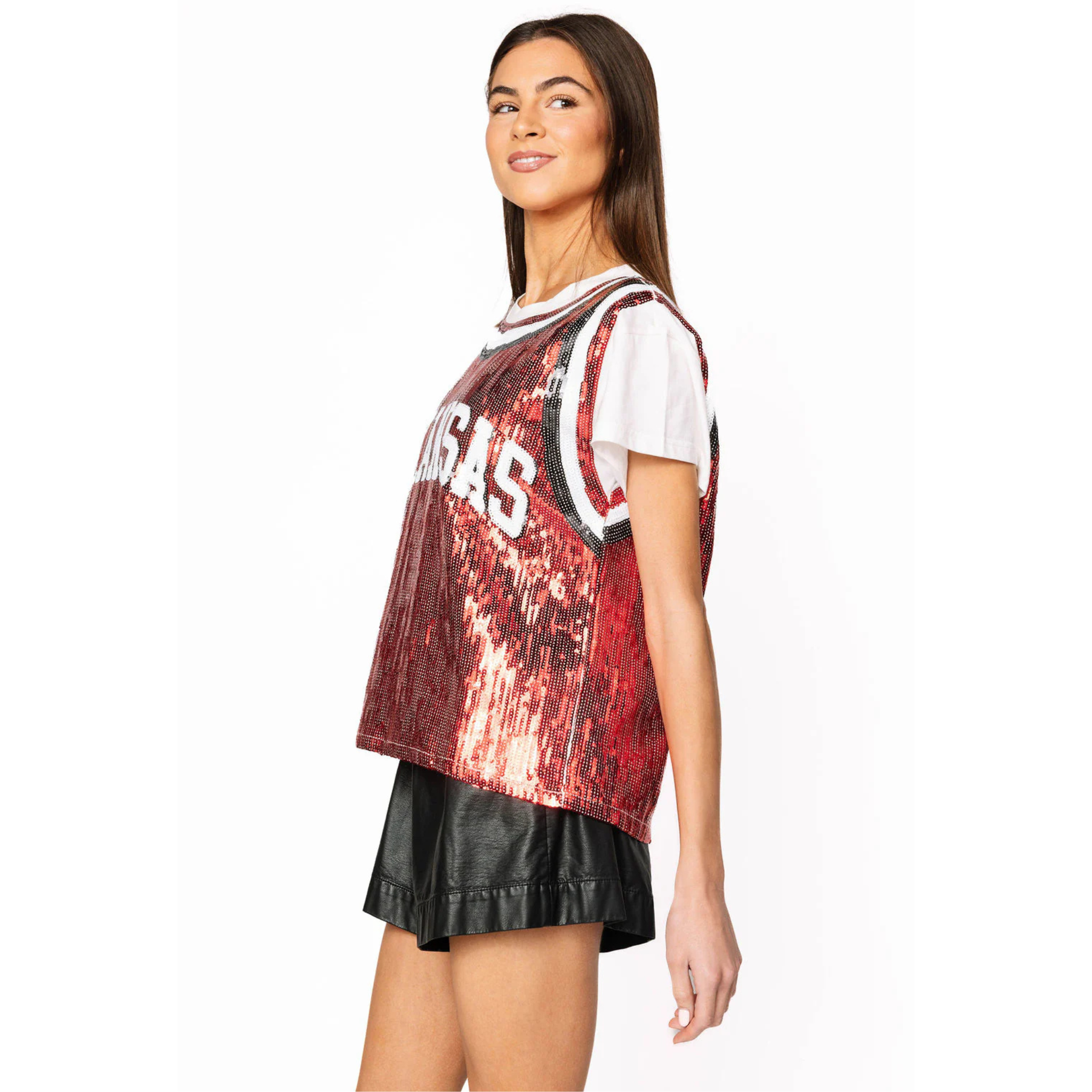 Arkansas Full Basketball Jersey Tee-Fairley Fancy