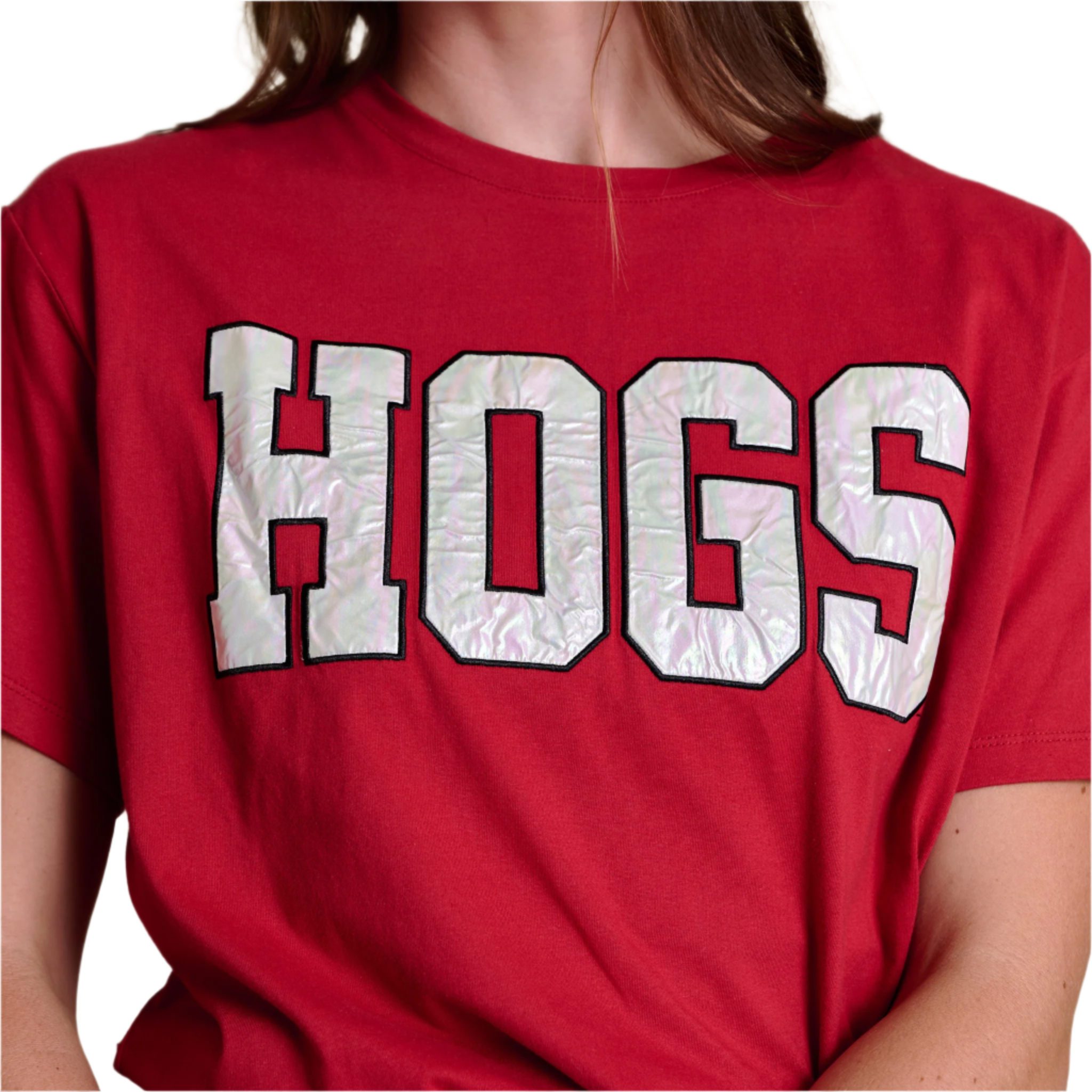 Arkansas Varsity Boyfriend Tee-Fairley Fancy