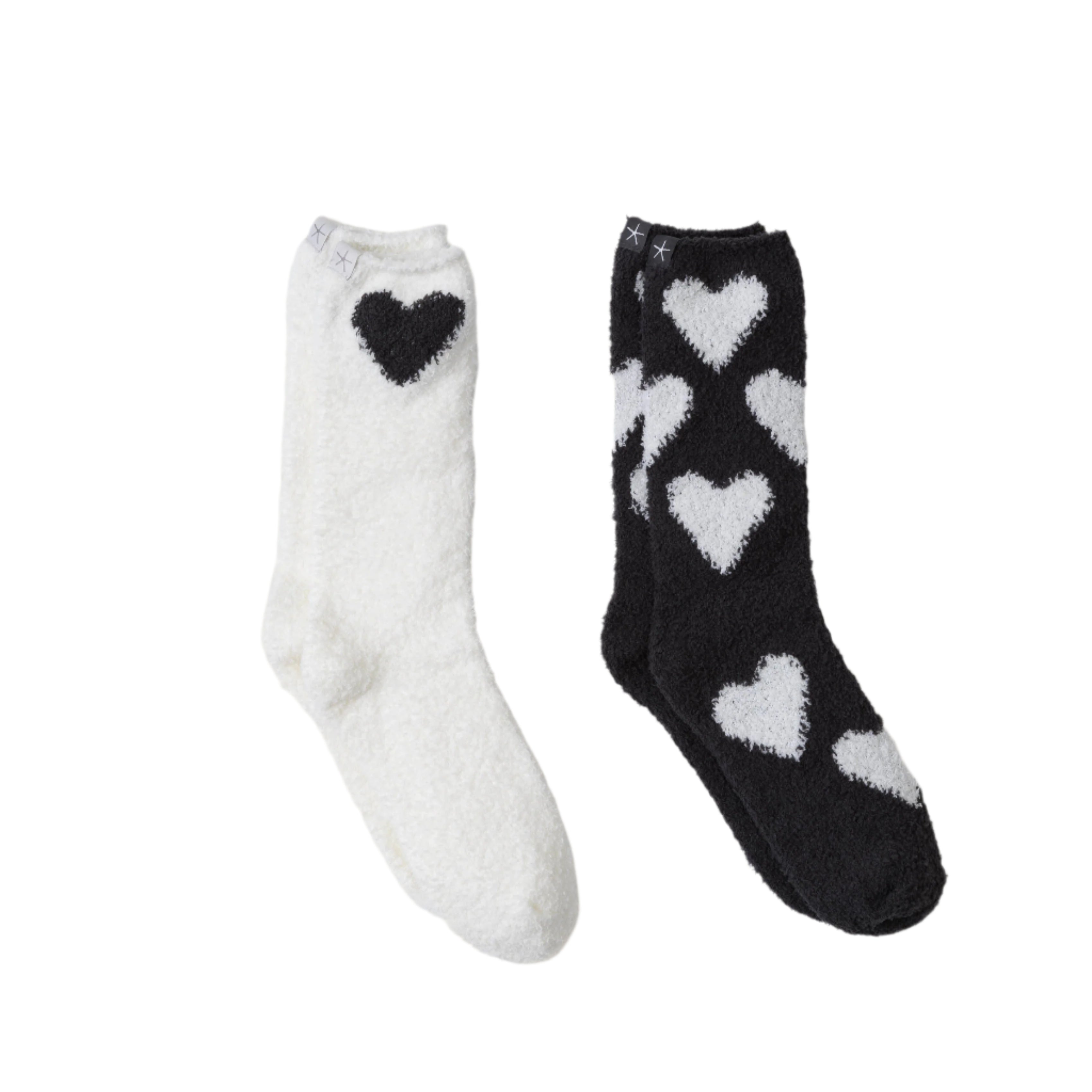 CozyChic® Youth Heart Sock Set, Set of 2 - Fairley Fancy
