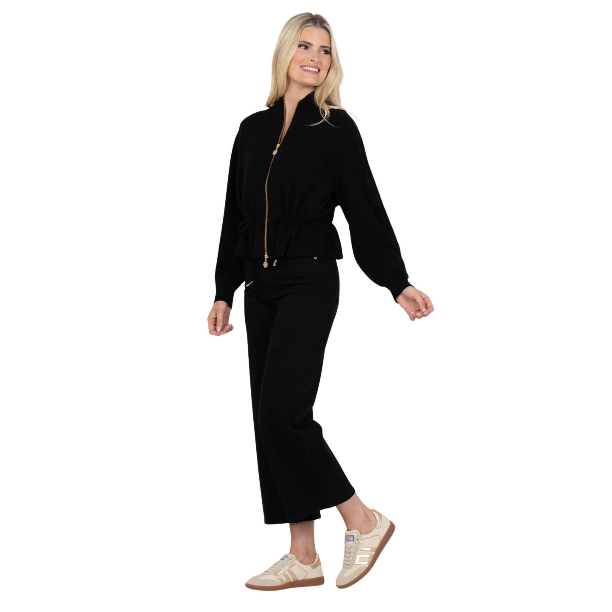 Bailey Bomber in Midnight Cashmere-Fairley Fancy