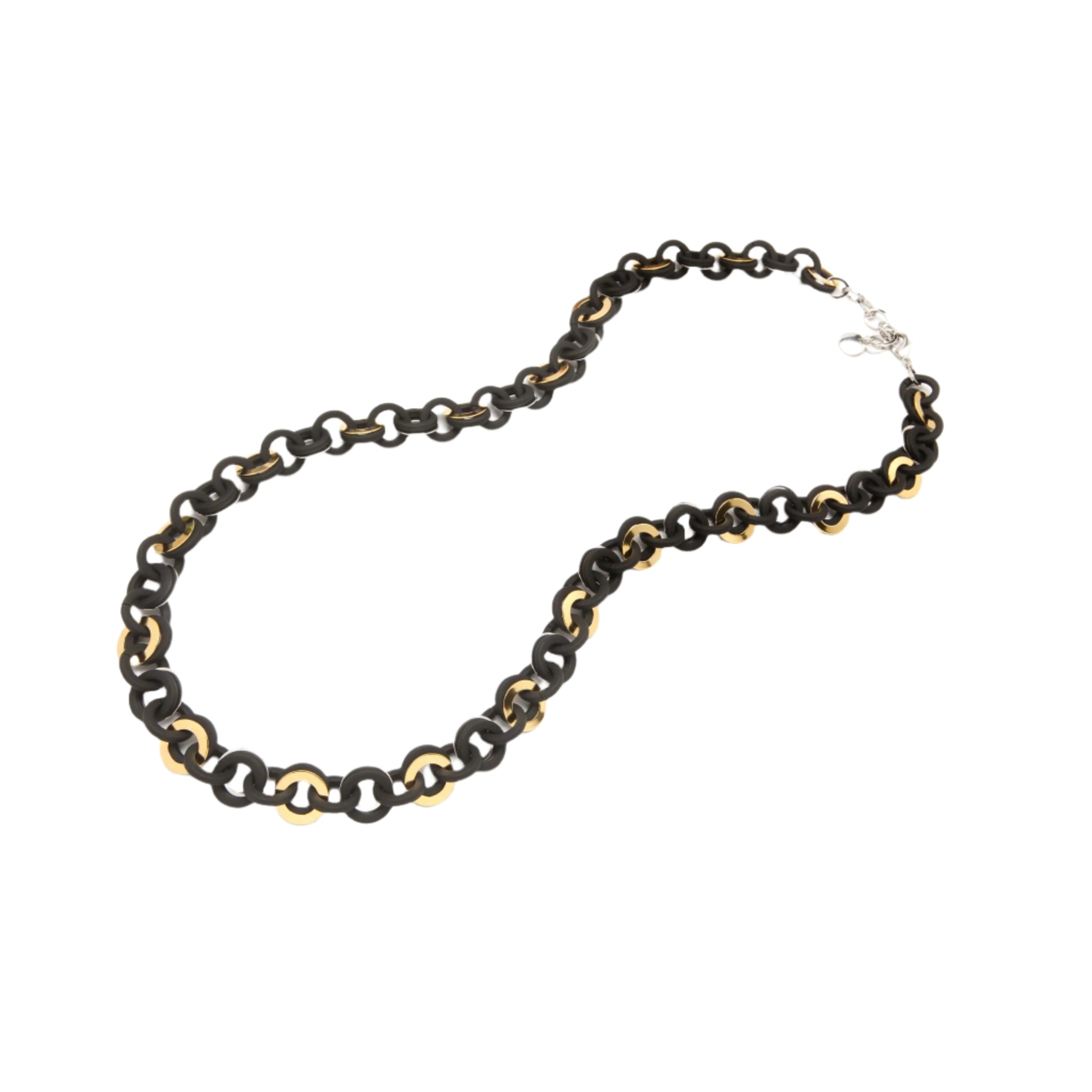 Barile Sea Chain Necklace in Matte Black - Fairley Fancy2