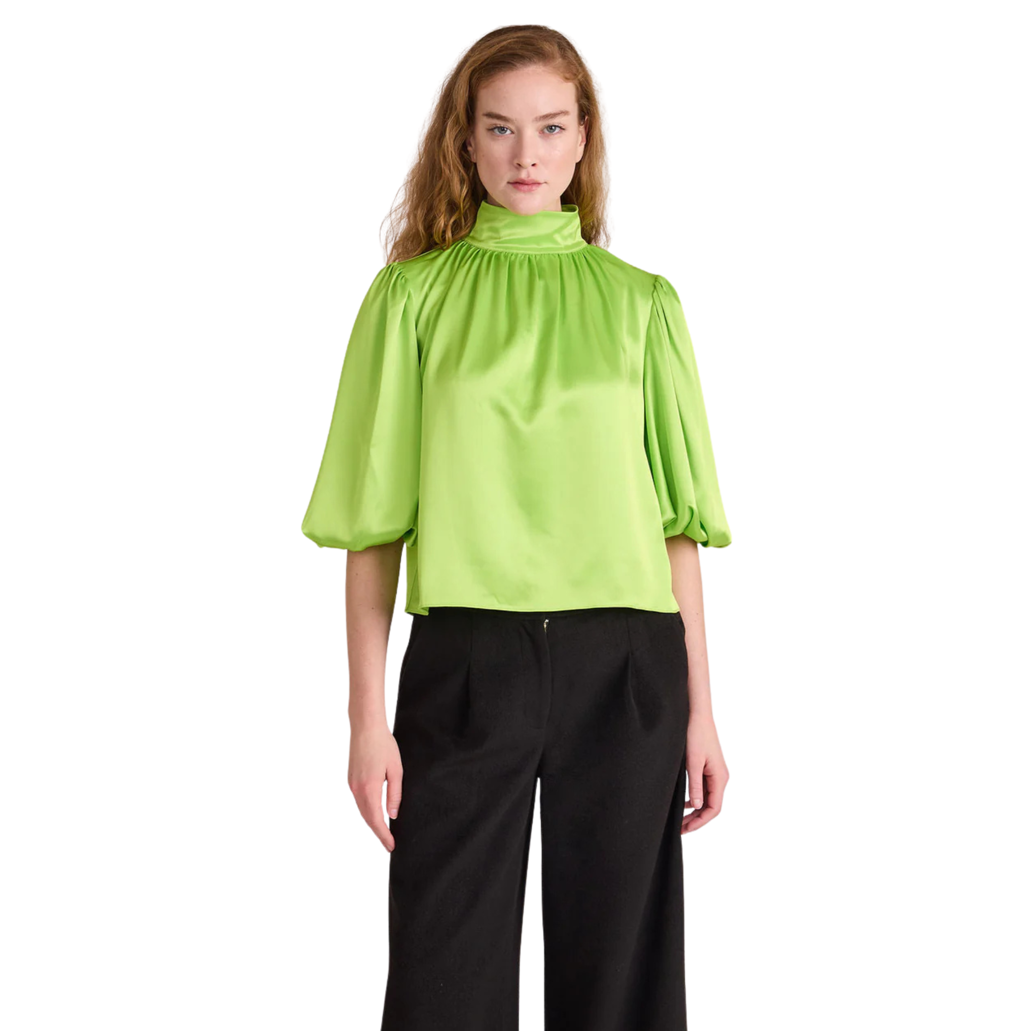 Carmen Top in Lime-Fairley Fancy