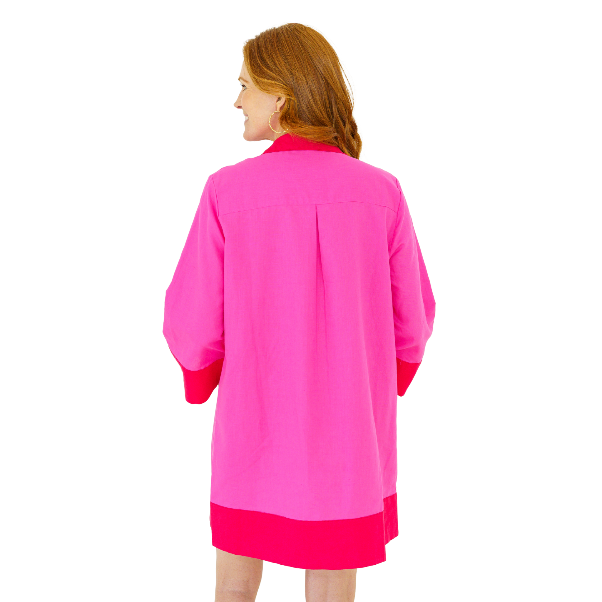 Carrie Dress Short in Pink-Fairley Fancy