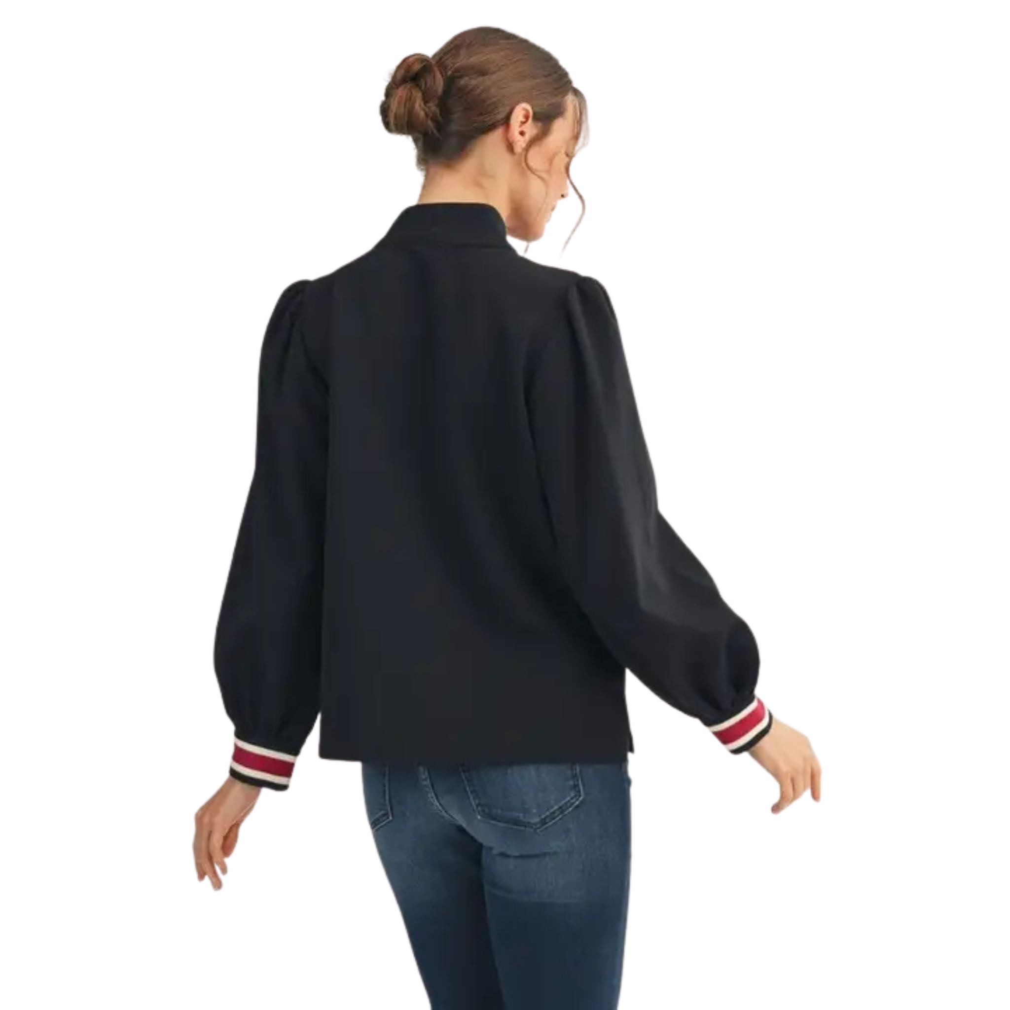 Casual Zip Up Top-Fairley Fancy