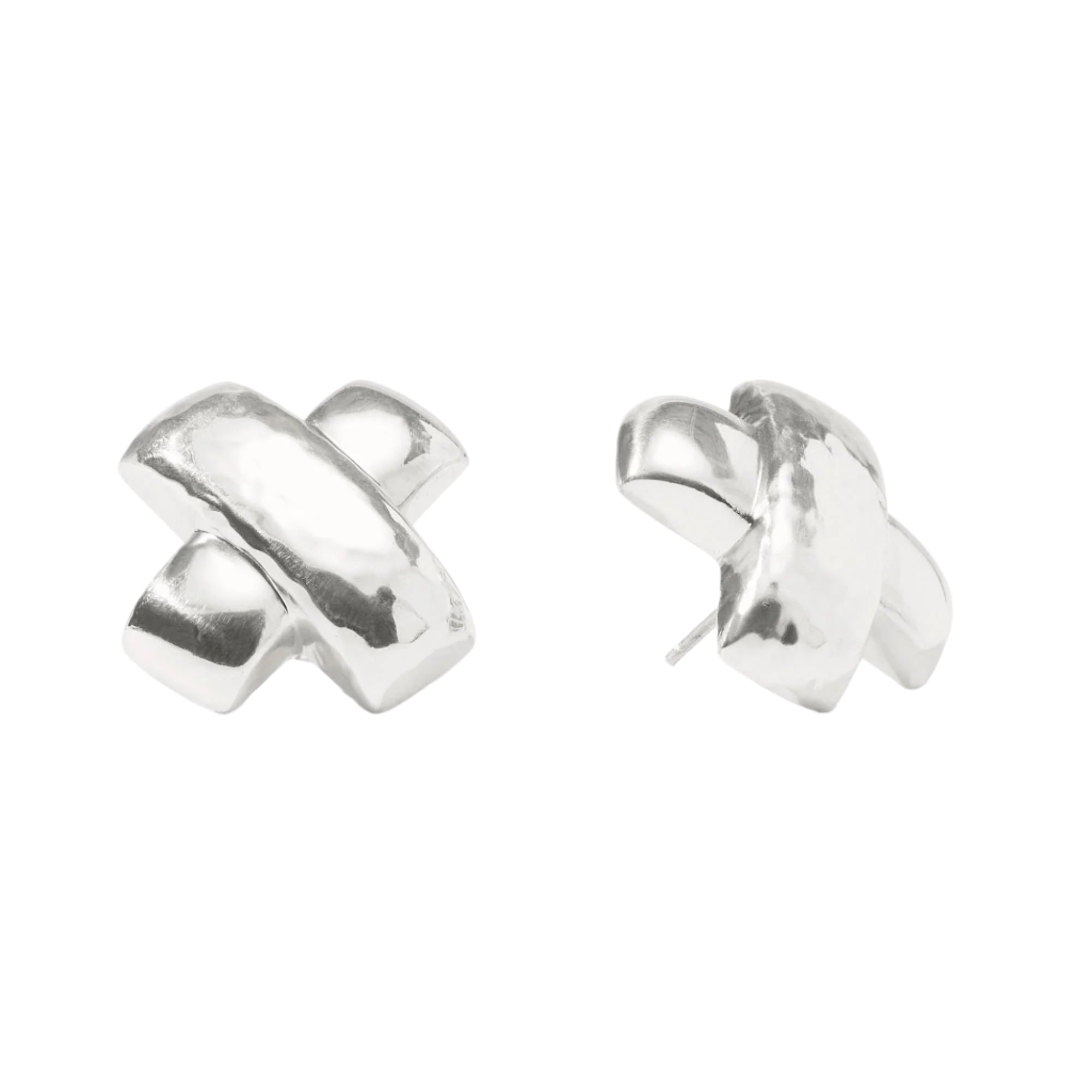Catalina X Earring in Silver-Fairley Fancy