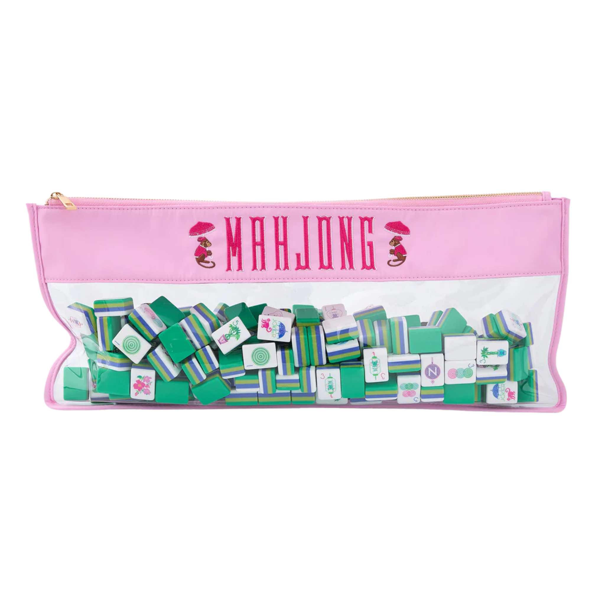 Cotton Candy Monkey Mahjong Tile Bag-Fairley Fancy2