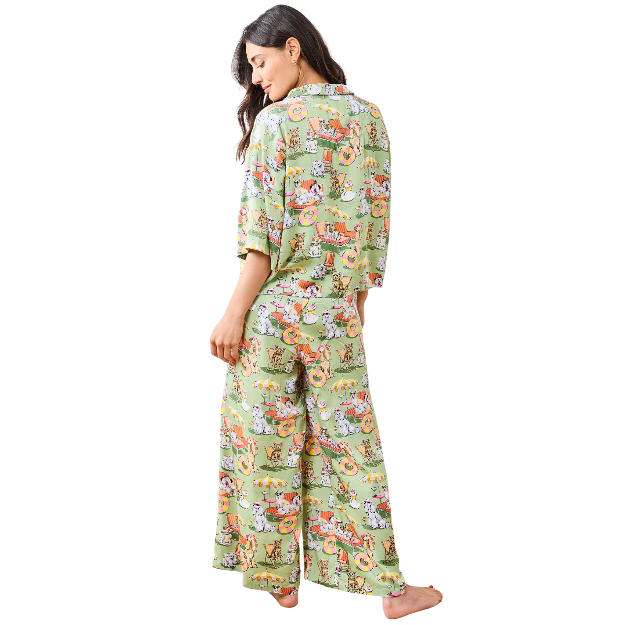 Eco Satin Wildest Dreams Set in Palm Royale Pooches-Fairley Fancy