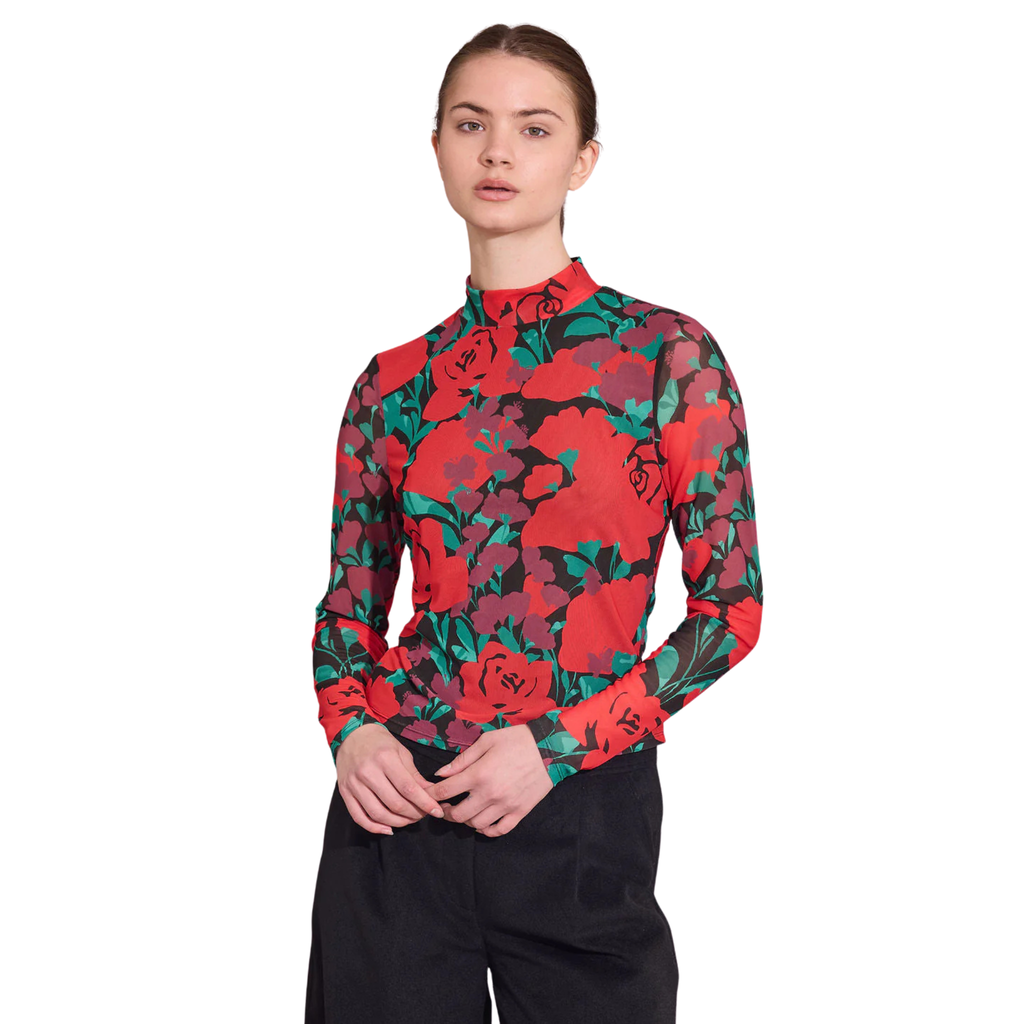 Eliza Top in Legacy Floral-Fairley Fancy