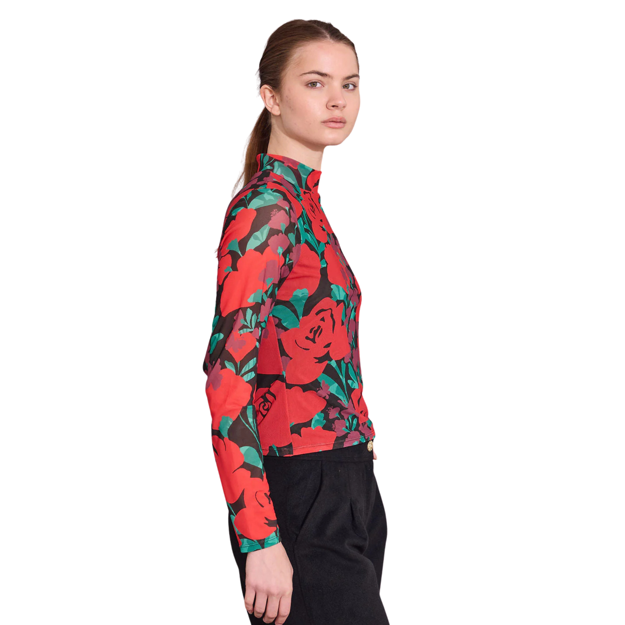 Eliza Top in Legacy Floral-Fairley Fancy