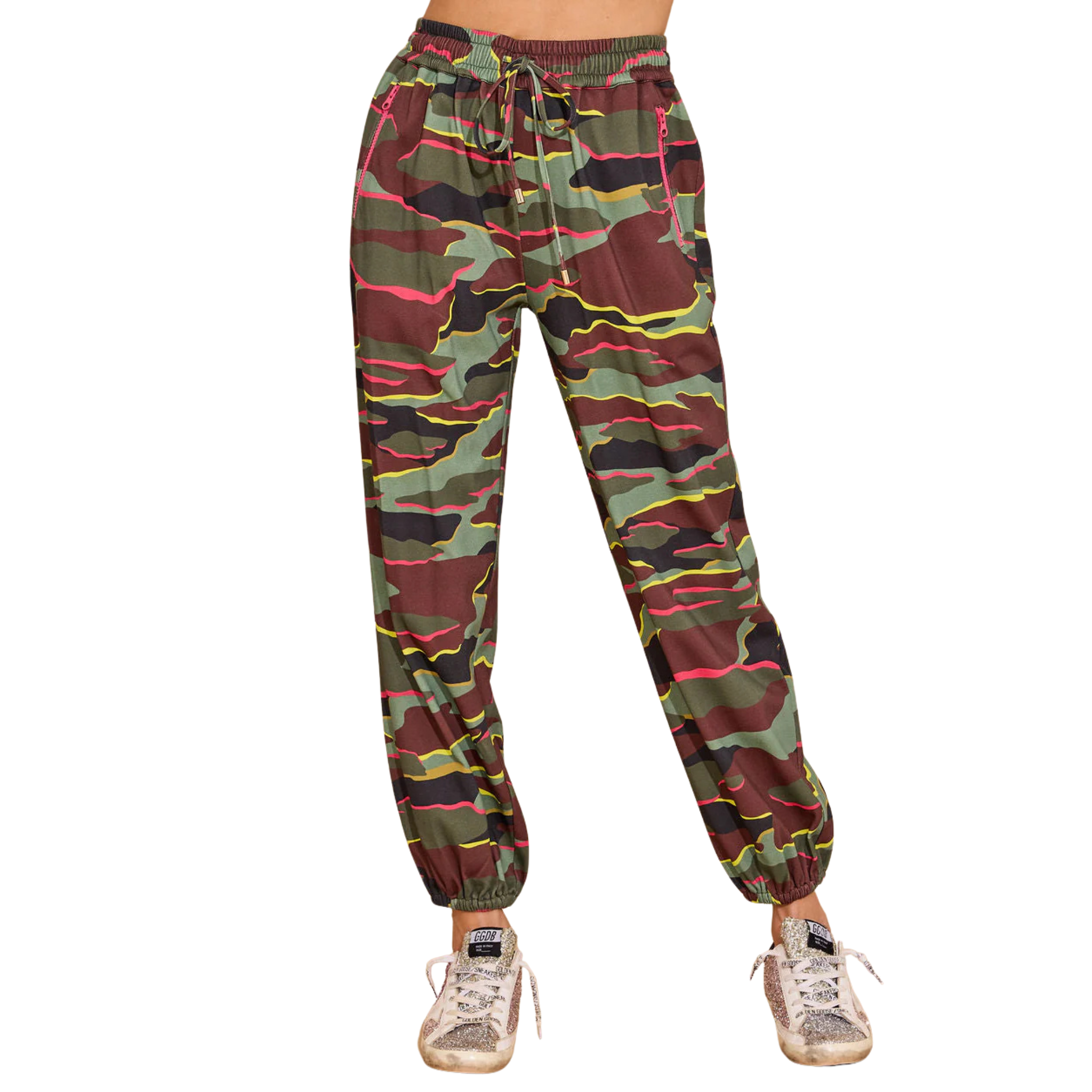 Elton Pants in Neon Camo-Fairley Fancy