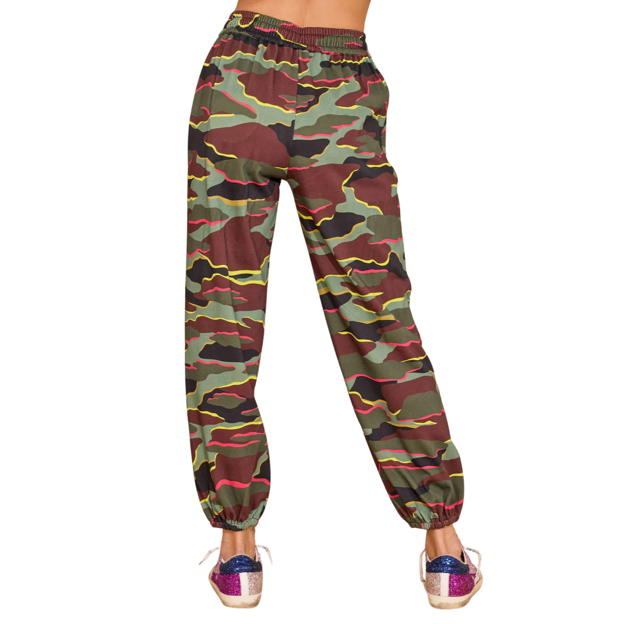 Elton Pants in Neon Camo-Fairley Fancy