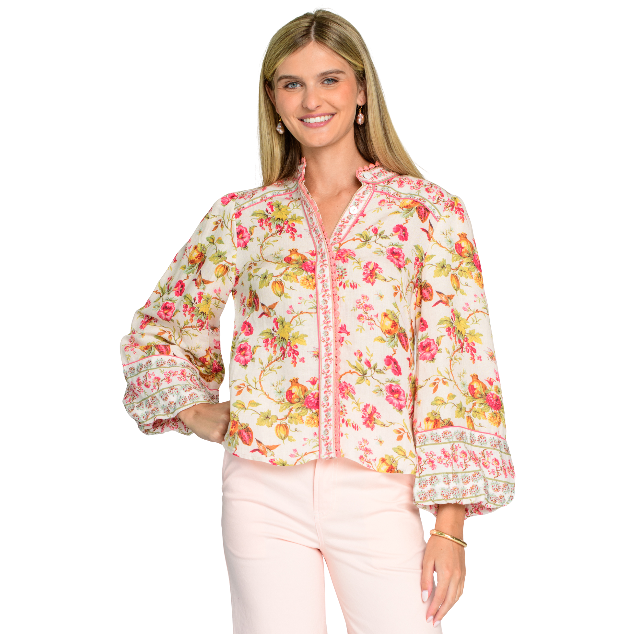 Emily Top in English Garden-Fairley Fancy