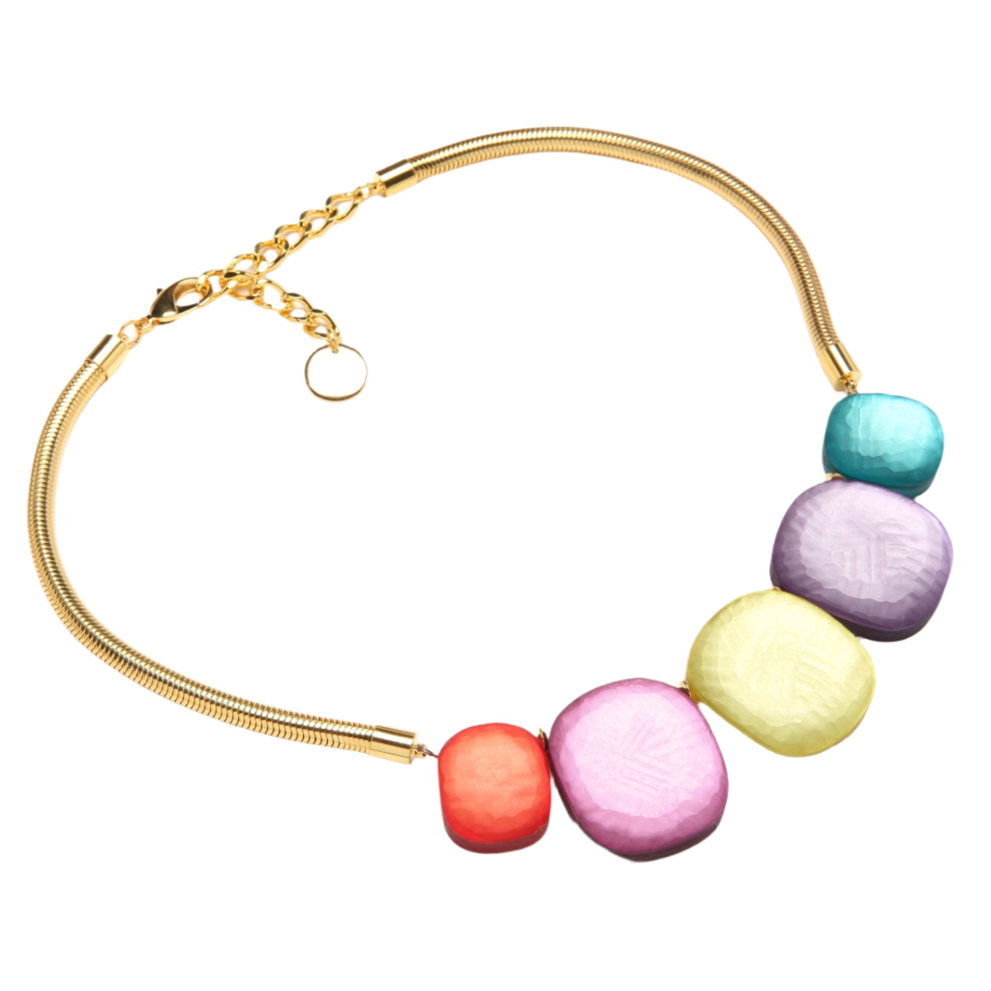 Esme Necklace in Rainbow - FairlyFancy1