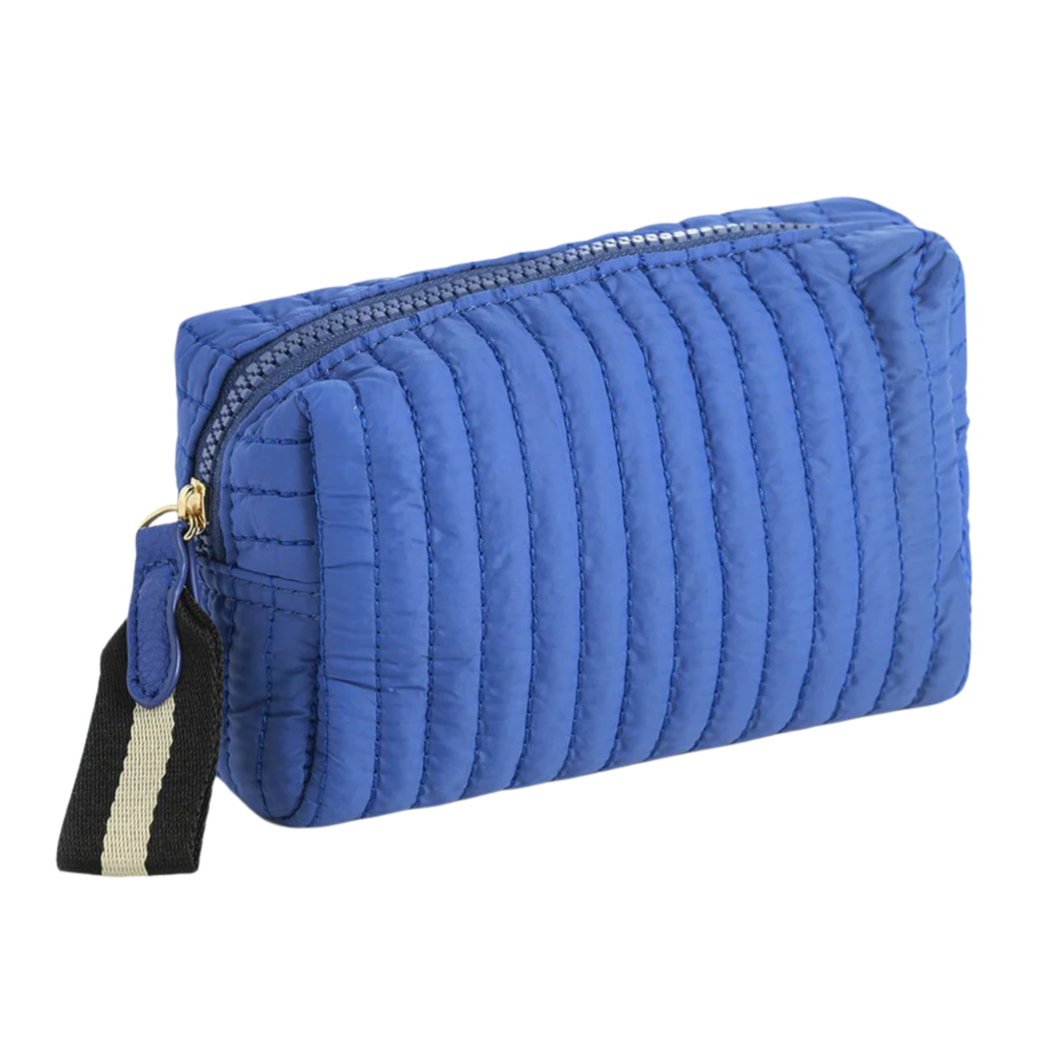 Ezra Small Boxy Cosmetic in Ultramarine - Fairley fancy