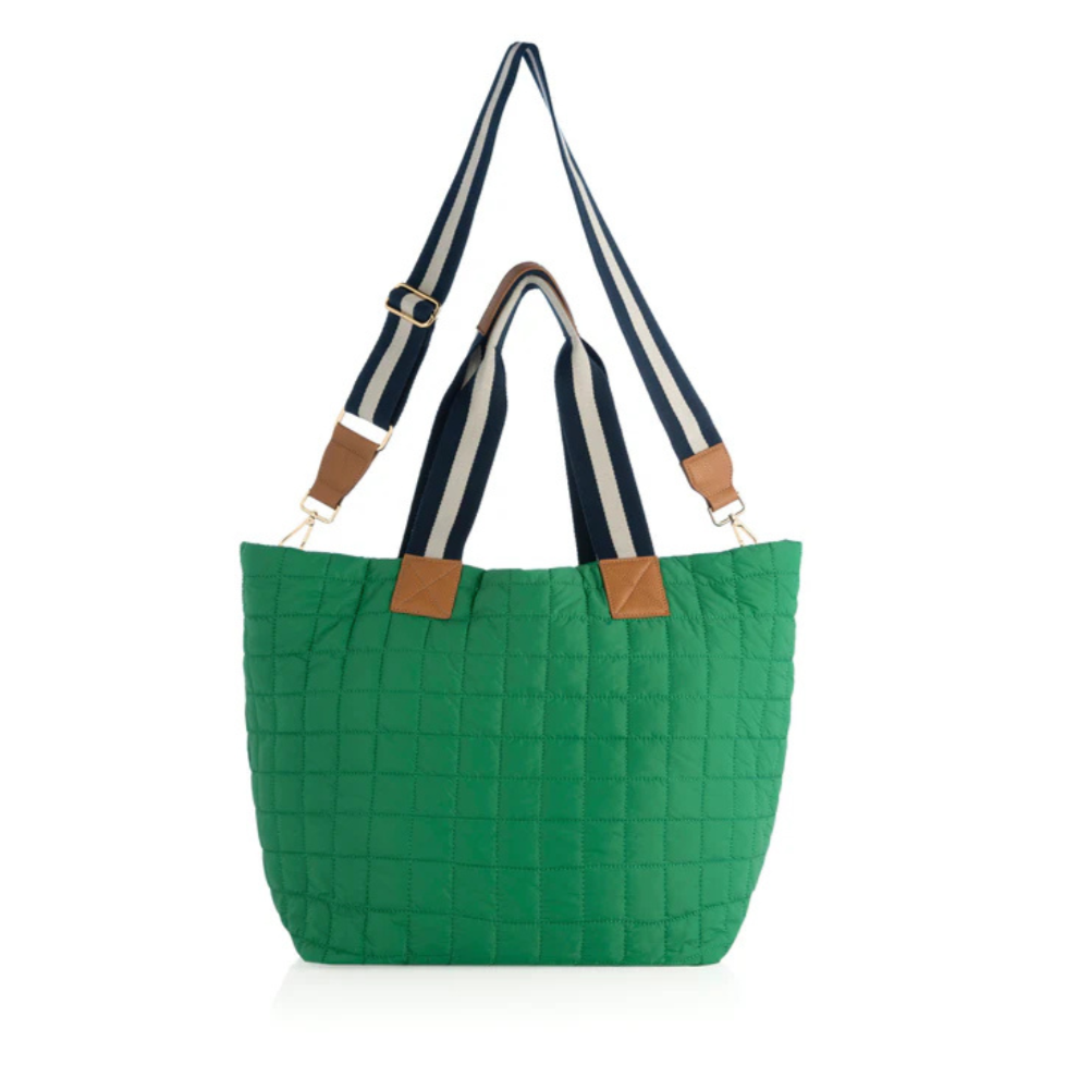 Ezra Travel Tote in Green - Fairely Fancy
