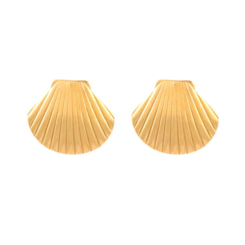 Fan Shell Earrings-Fairley Fancy
