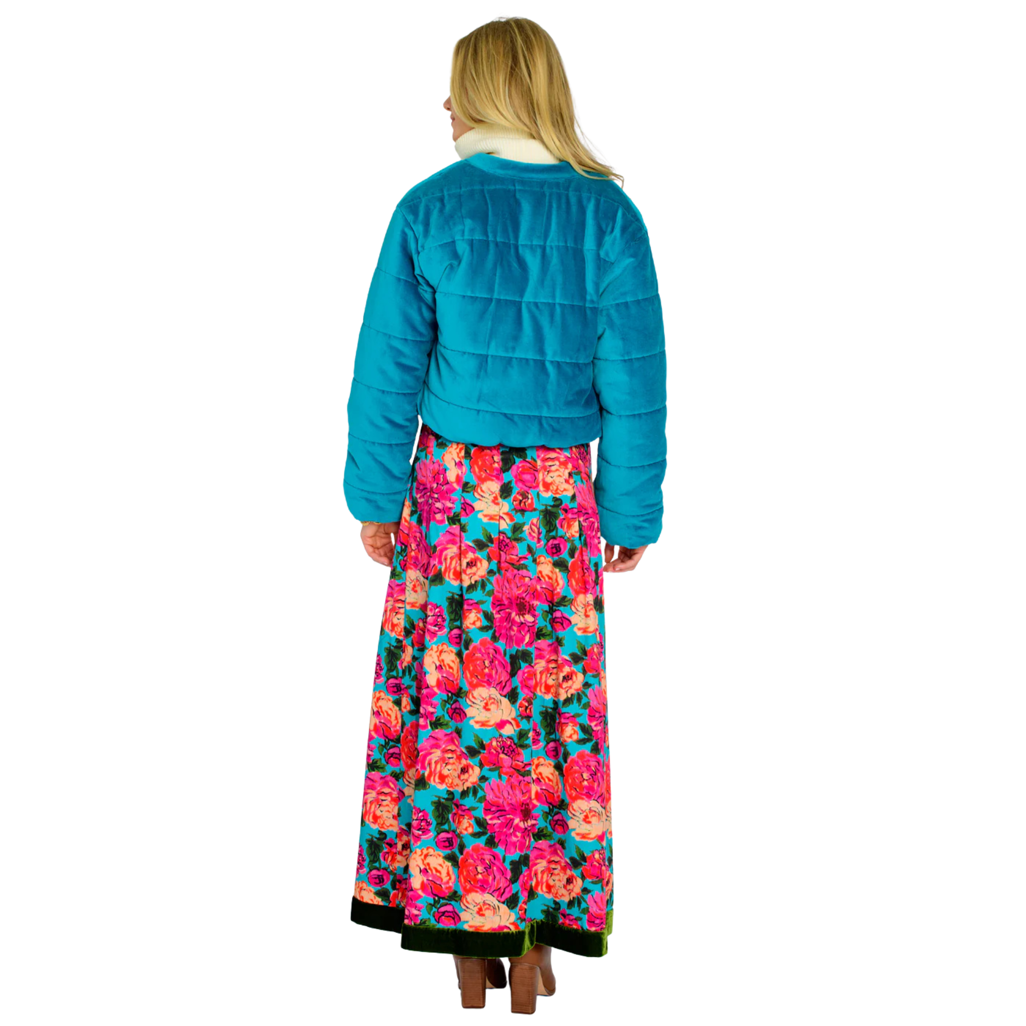 Frankie Bomber in Turquoise-Fairley Fancy