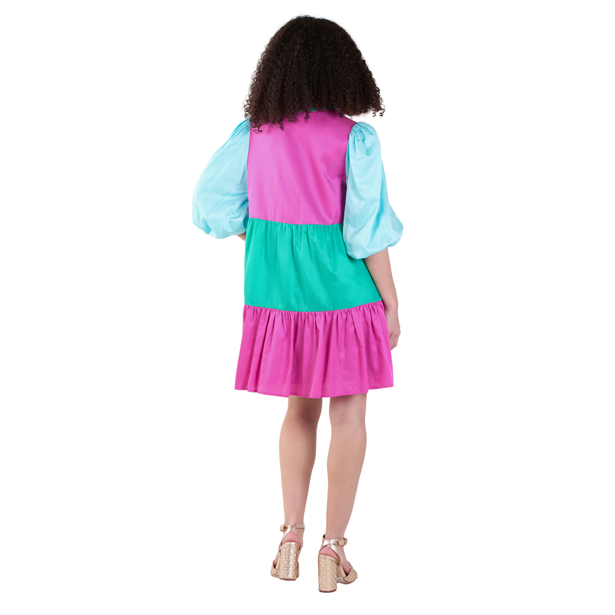 Frankie Dress in Bangle Colorblock-Fairley Fancy2