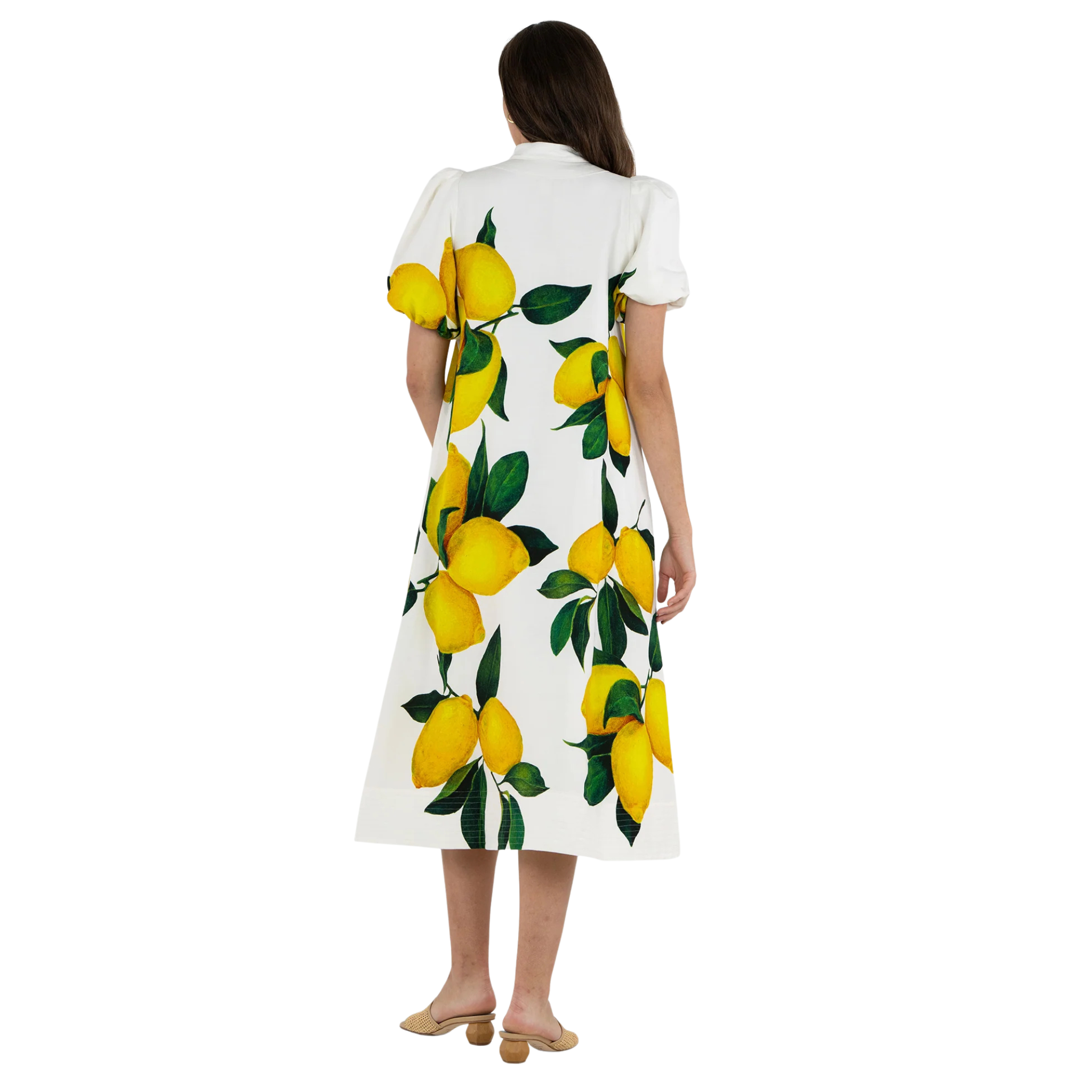 Hampton Dress in Limone-Fairley Fancy