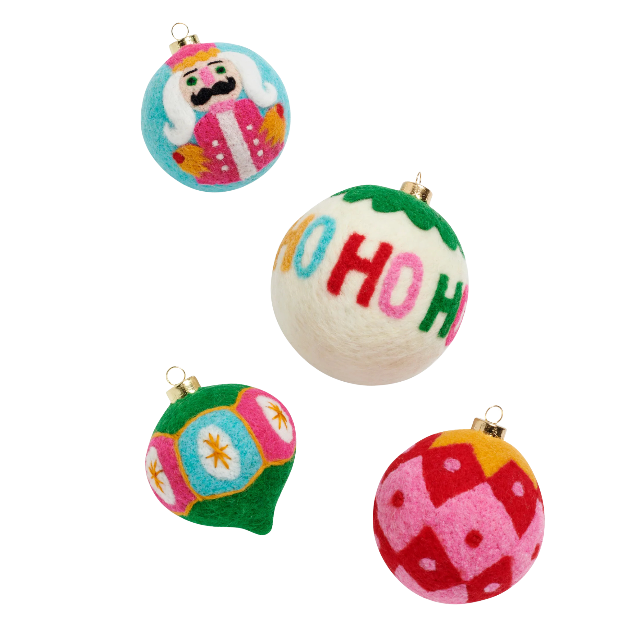 Ho Ho Ho Ornaments-Fairley Fancy