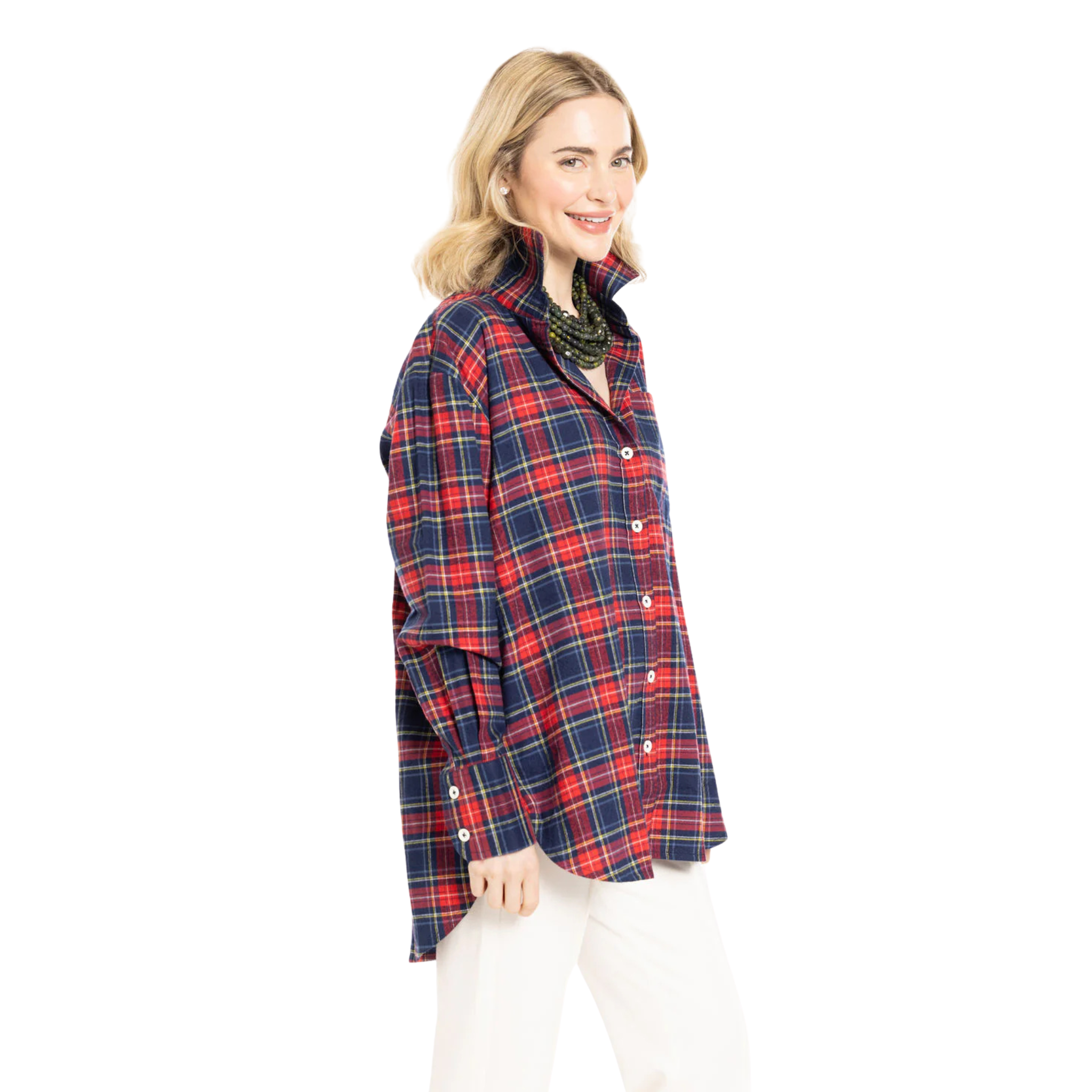 Holly Top in Tartan Plaid-Fairley Fancy