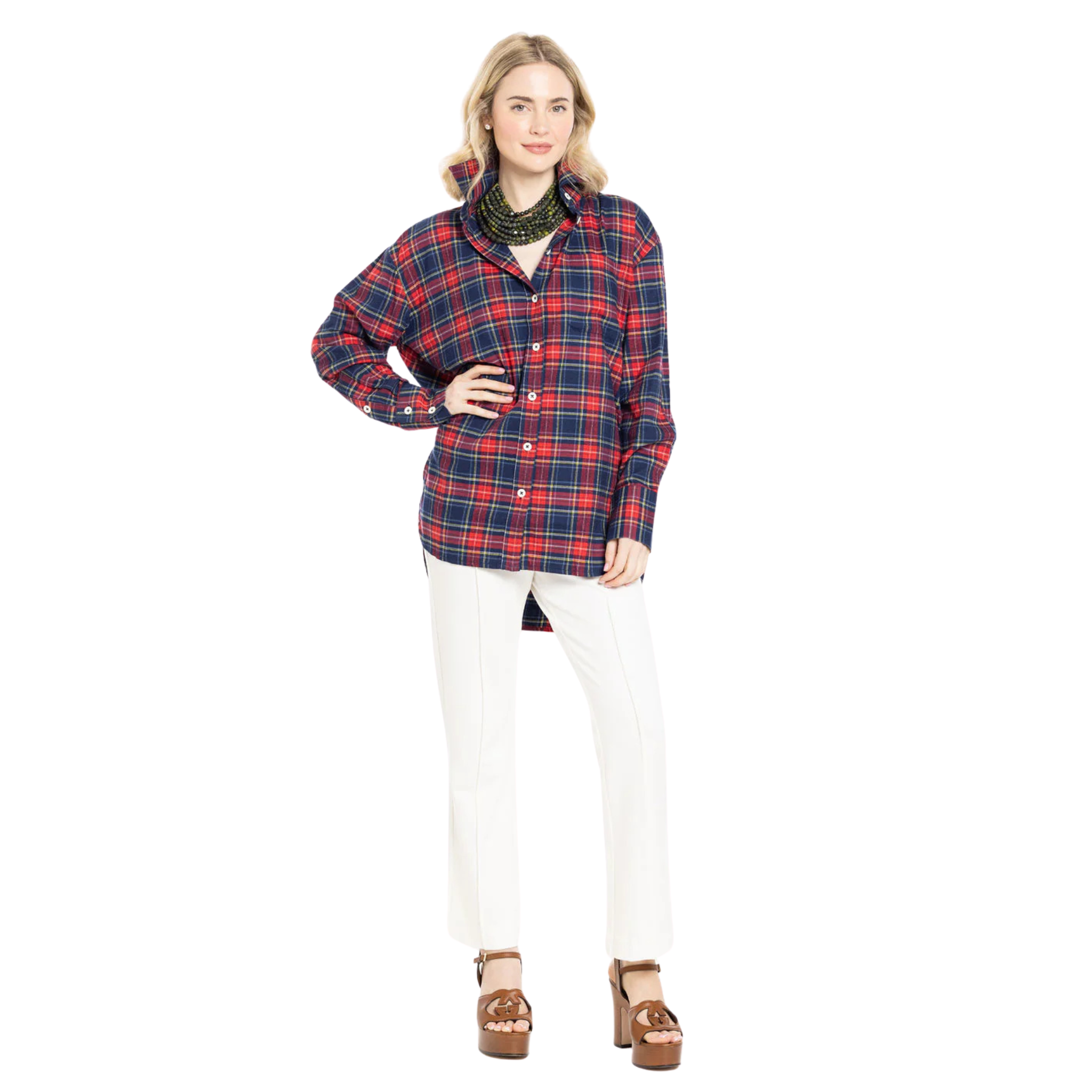Holly Top in Tartan Plaid-Fairley Fancy