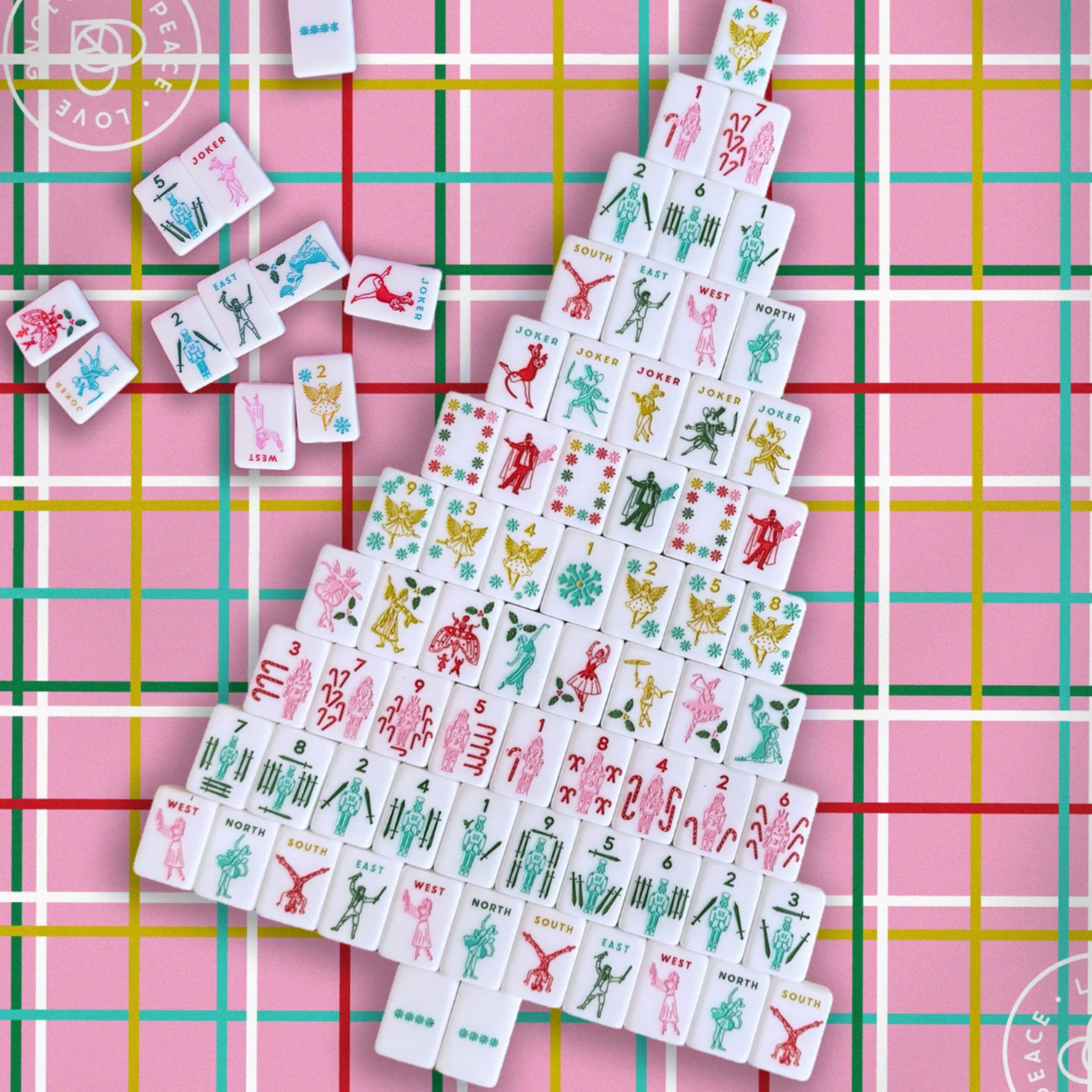 Merry Nutcracker Holiday Mahjong Tiles Set-Fairley Fancy