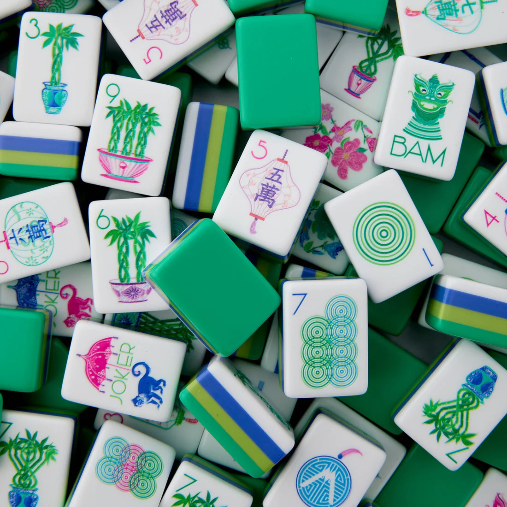 Jasmine Mahjong Tiles-Fairley Fancy4