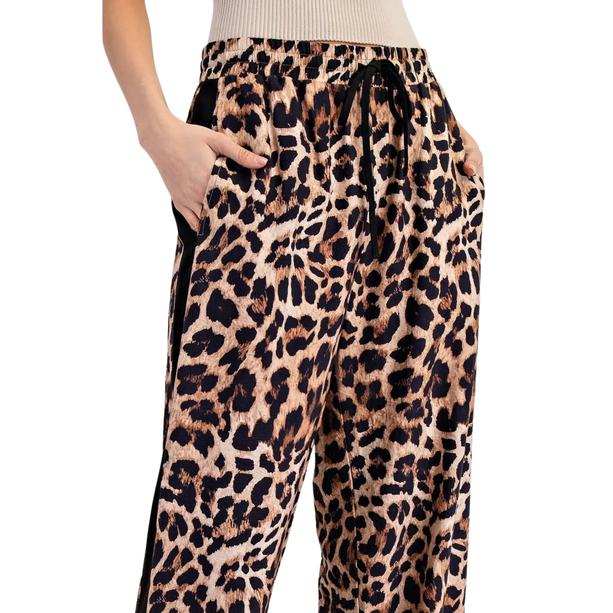 Leopard Print Pants-Fairley Fancy