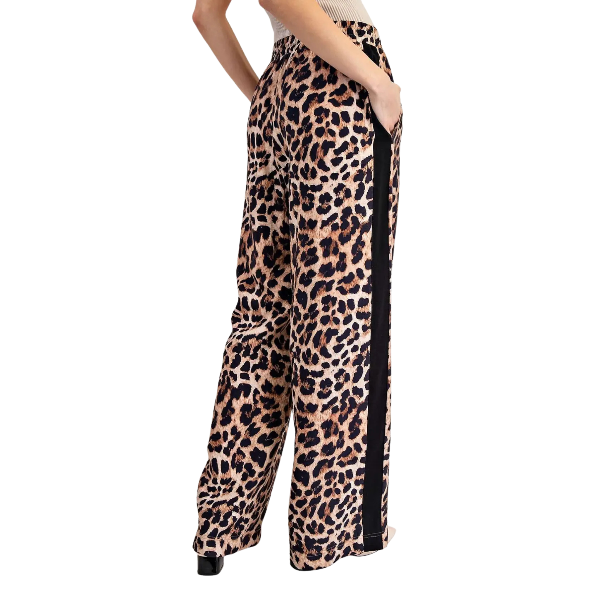 Leopard Print Pants-Fairley Fancy