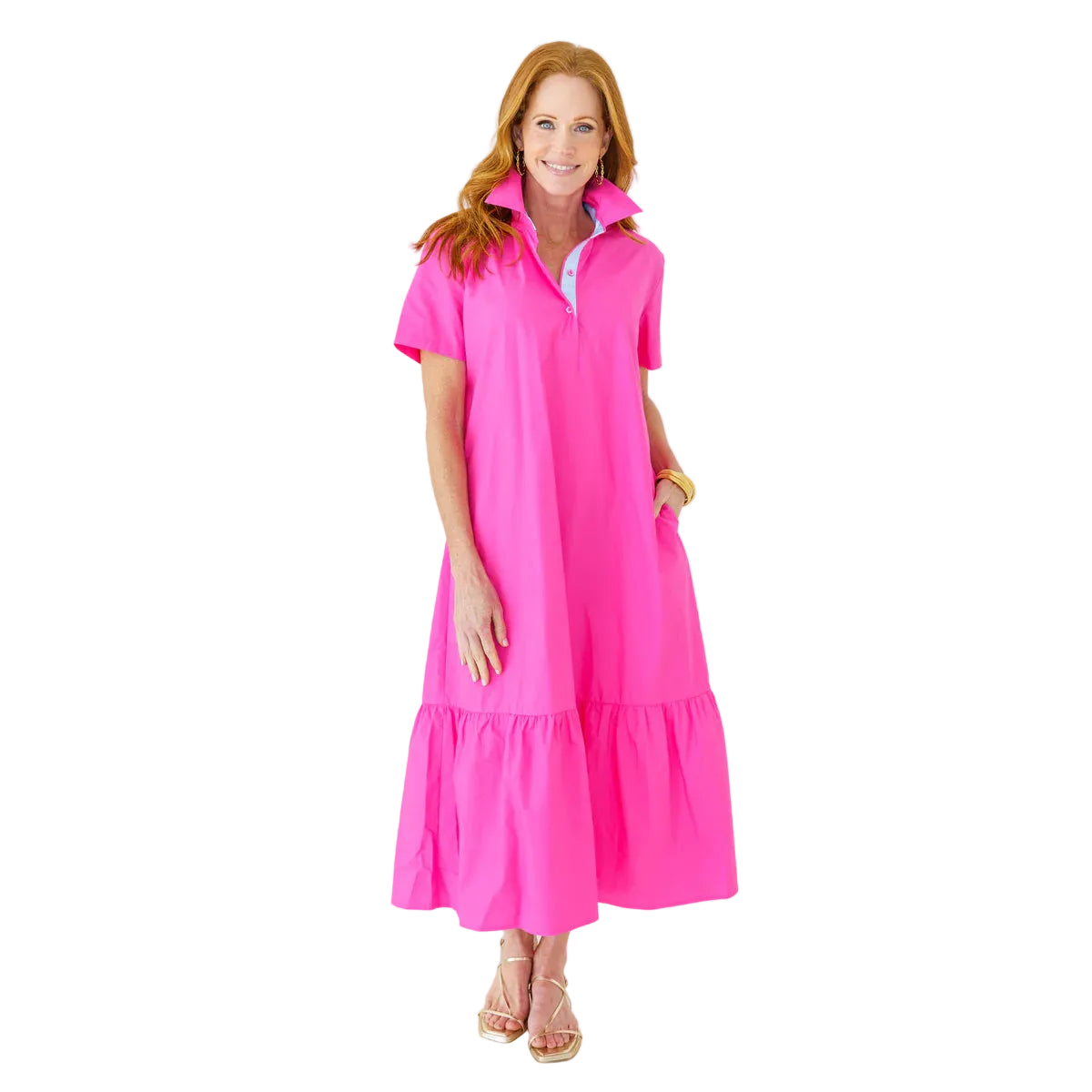 Maddie Dress in Pink-Fairley Fancy