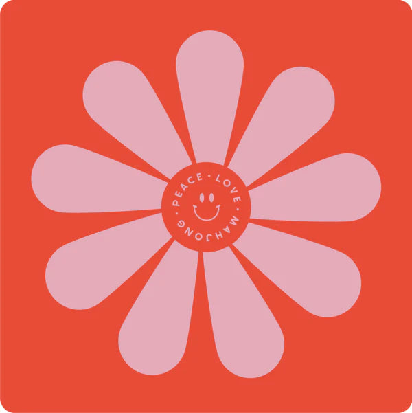 Mahjong Mat-Red-Fairley Fancy