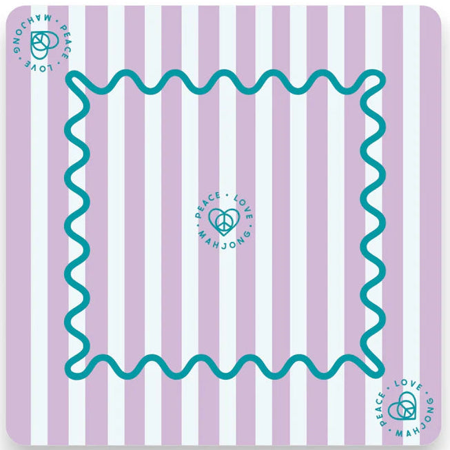Mahjong Mat - Plaid & Stripes-Fairley Fancy