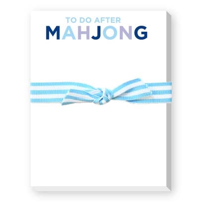 Mahjong Mini Notepad in Blue-Fairley Fancy