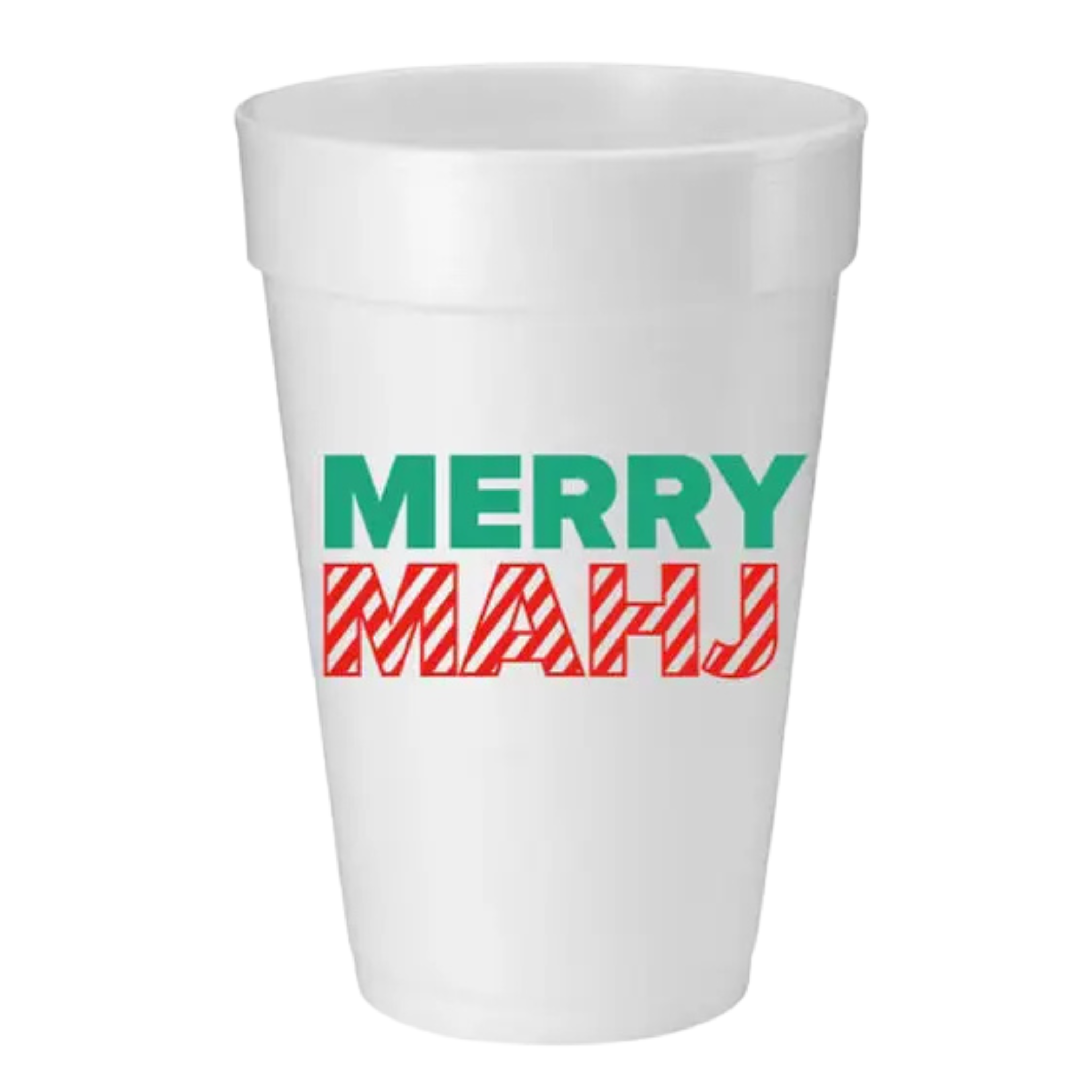 Merry Mahj Foam Cups-Fairley Fancy