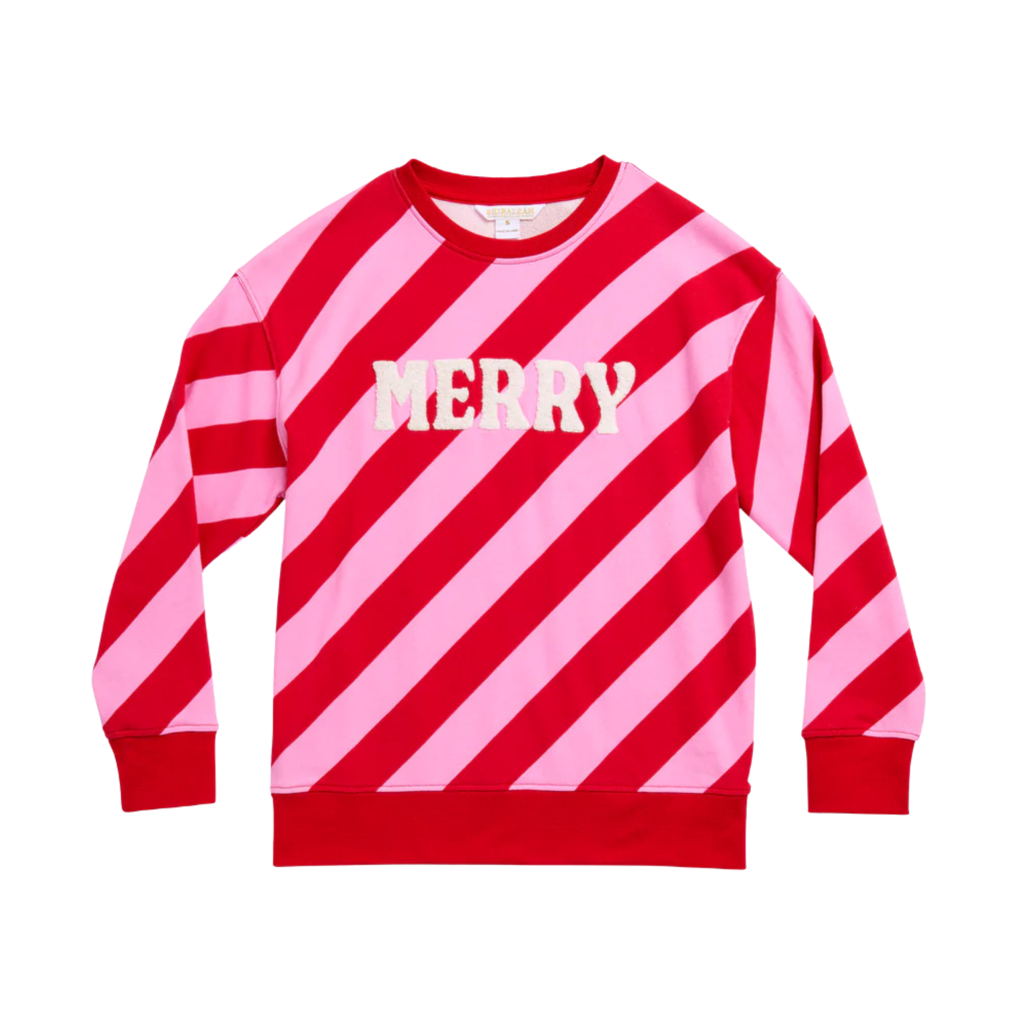 Merry Striped Classic Sweatshirt-Fairley Fancy