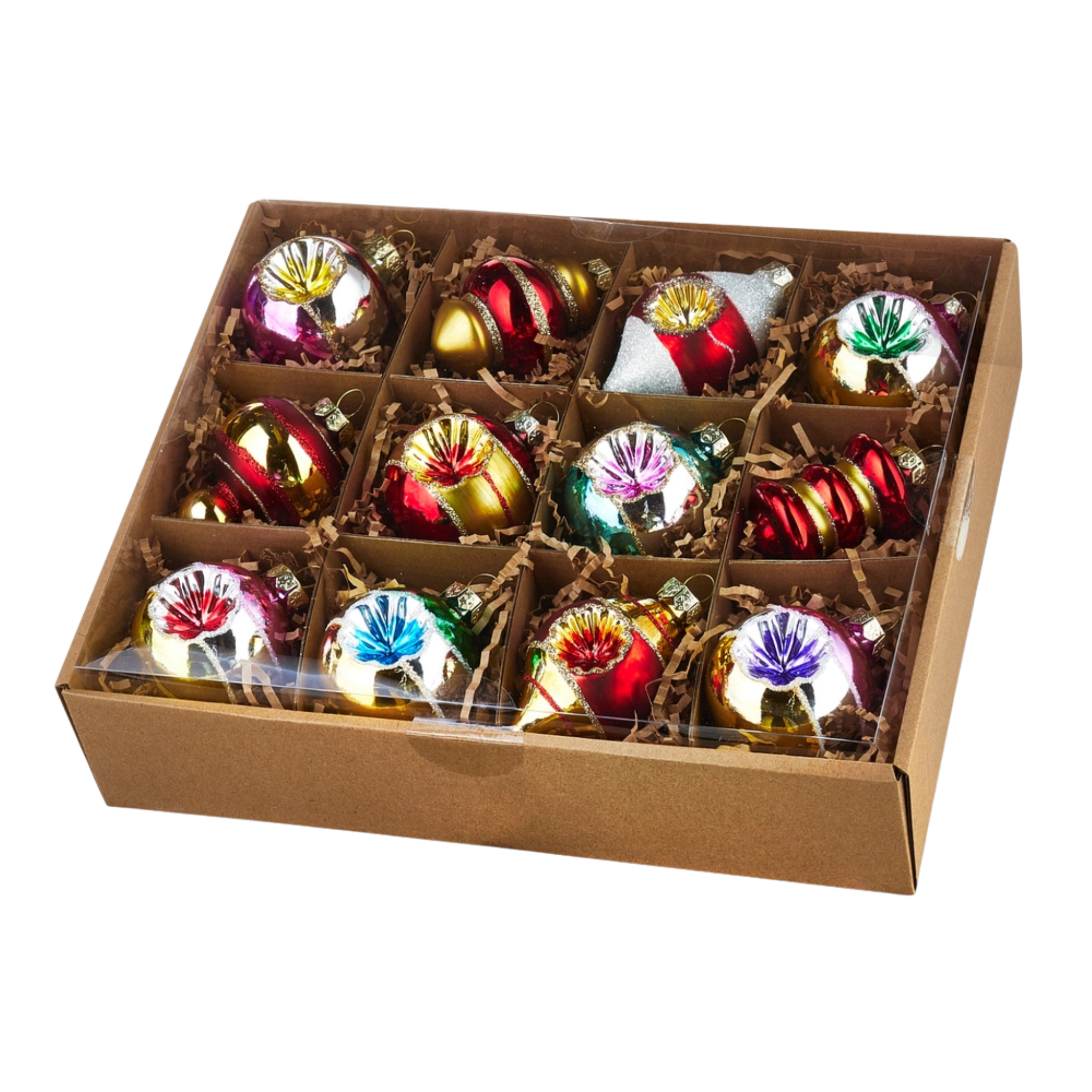 Multicolor Vintage Ornament Set-Fairley Fancy
