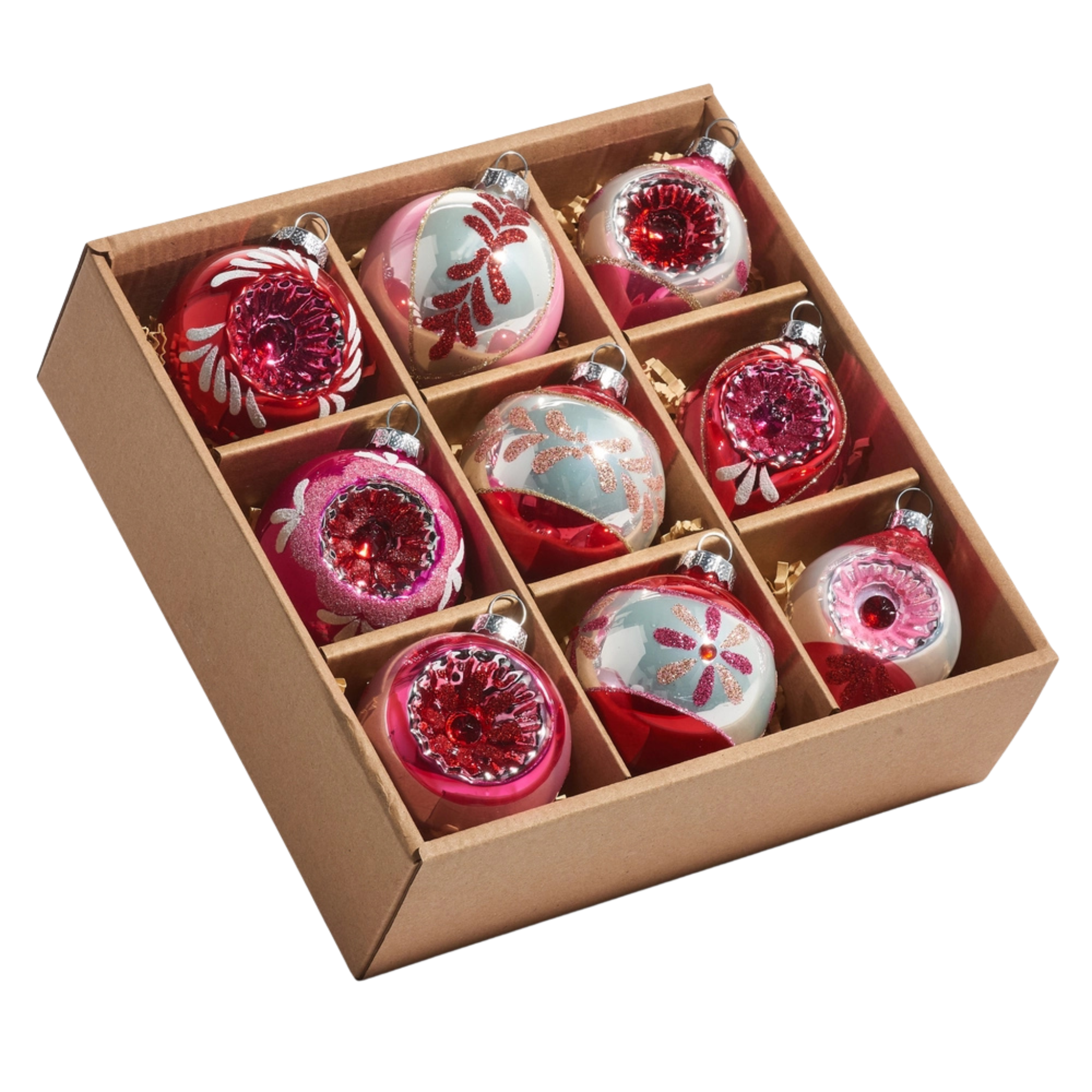 Pink Vintage Ornament Set-Fairley Fancy