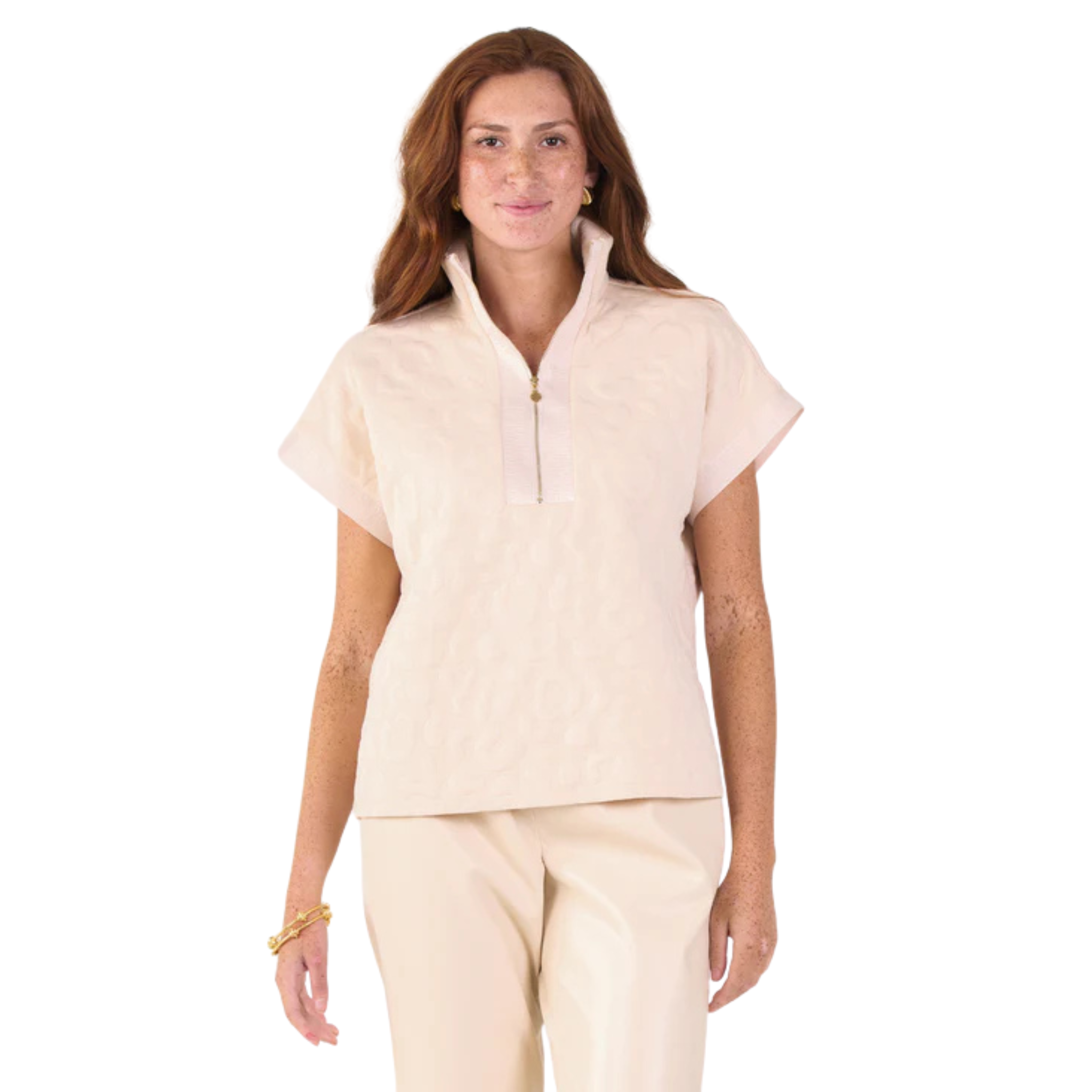 Poppy Pullover in Sandstone Cheetah-Fairley Fancy