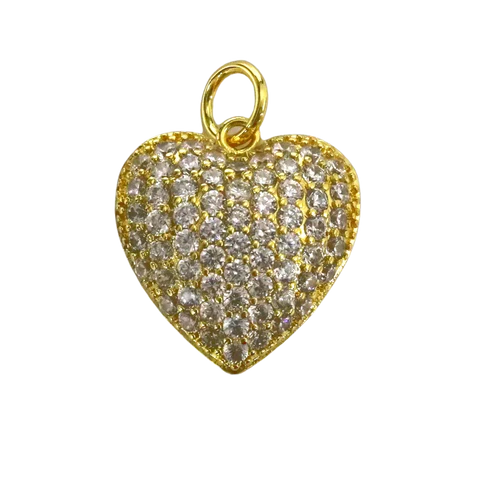 Puff Heart Diamond Charm - Fairley Fancy