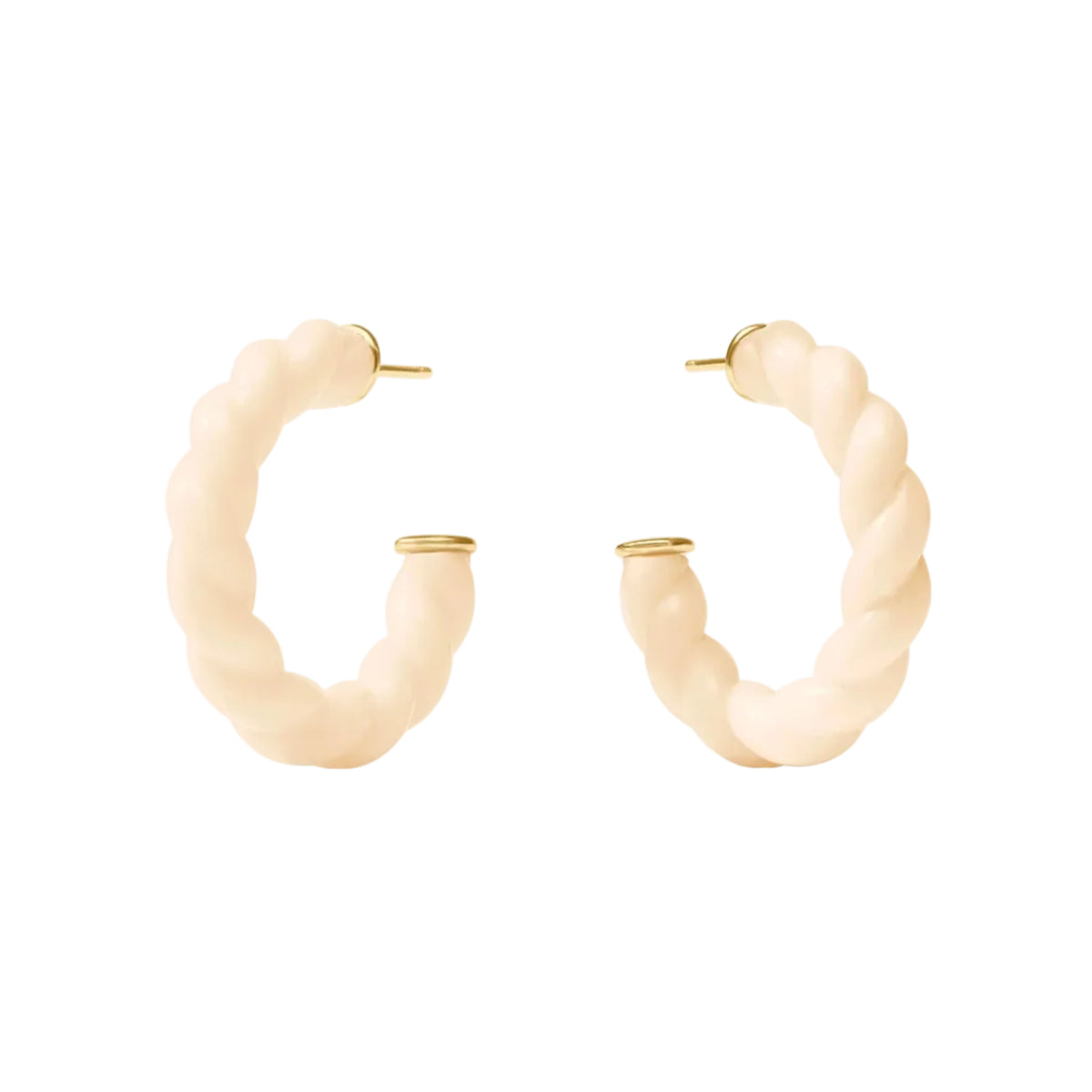 White hoops on a white background