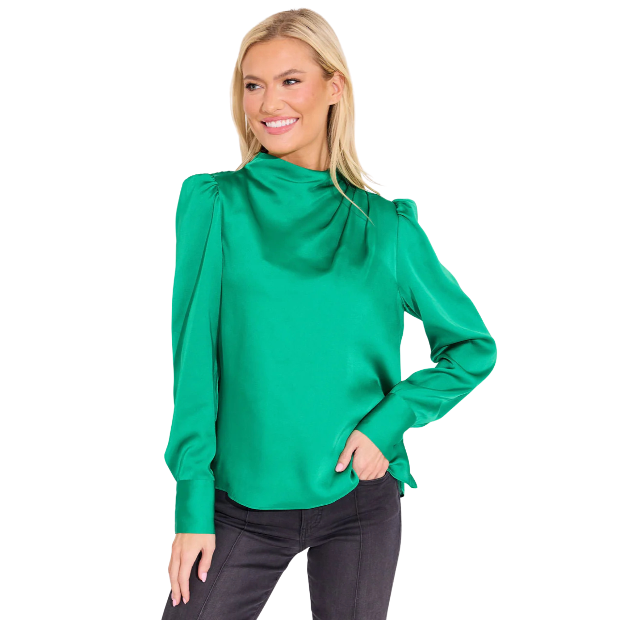 Scarlett Top in Malachite-Fairley Fancy