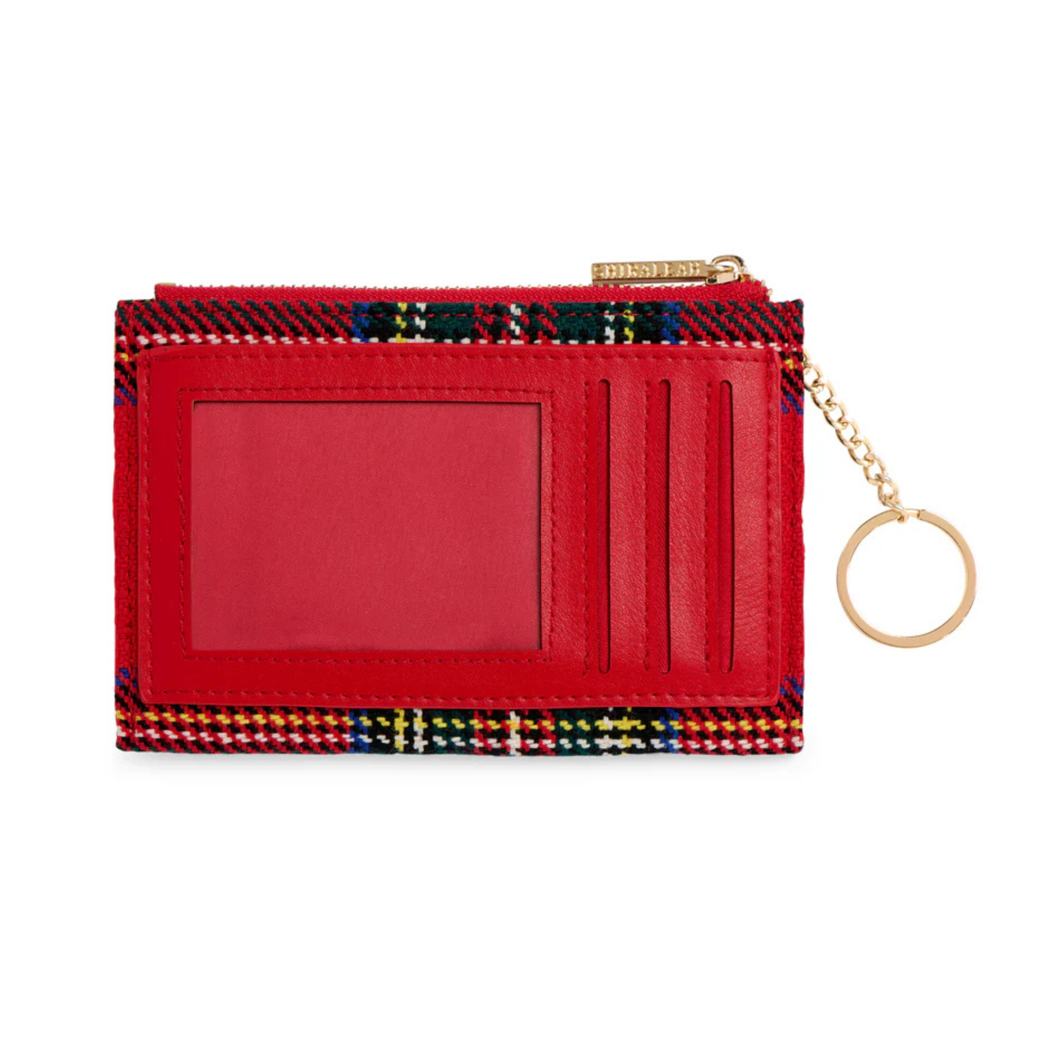 Scottie Card Case in Red-Fairley Fancy